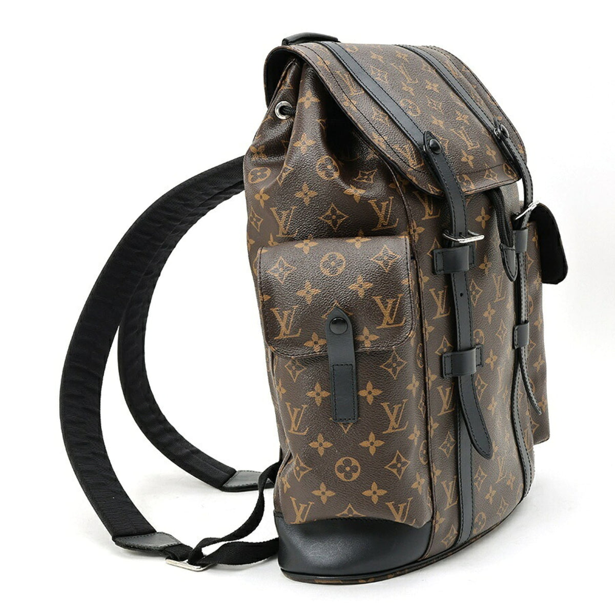 Louis Vuitton Black Monogram Canvas Backpack (Pre-Owned)