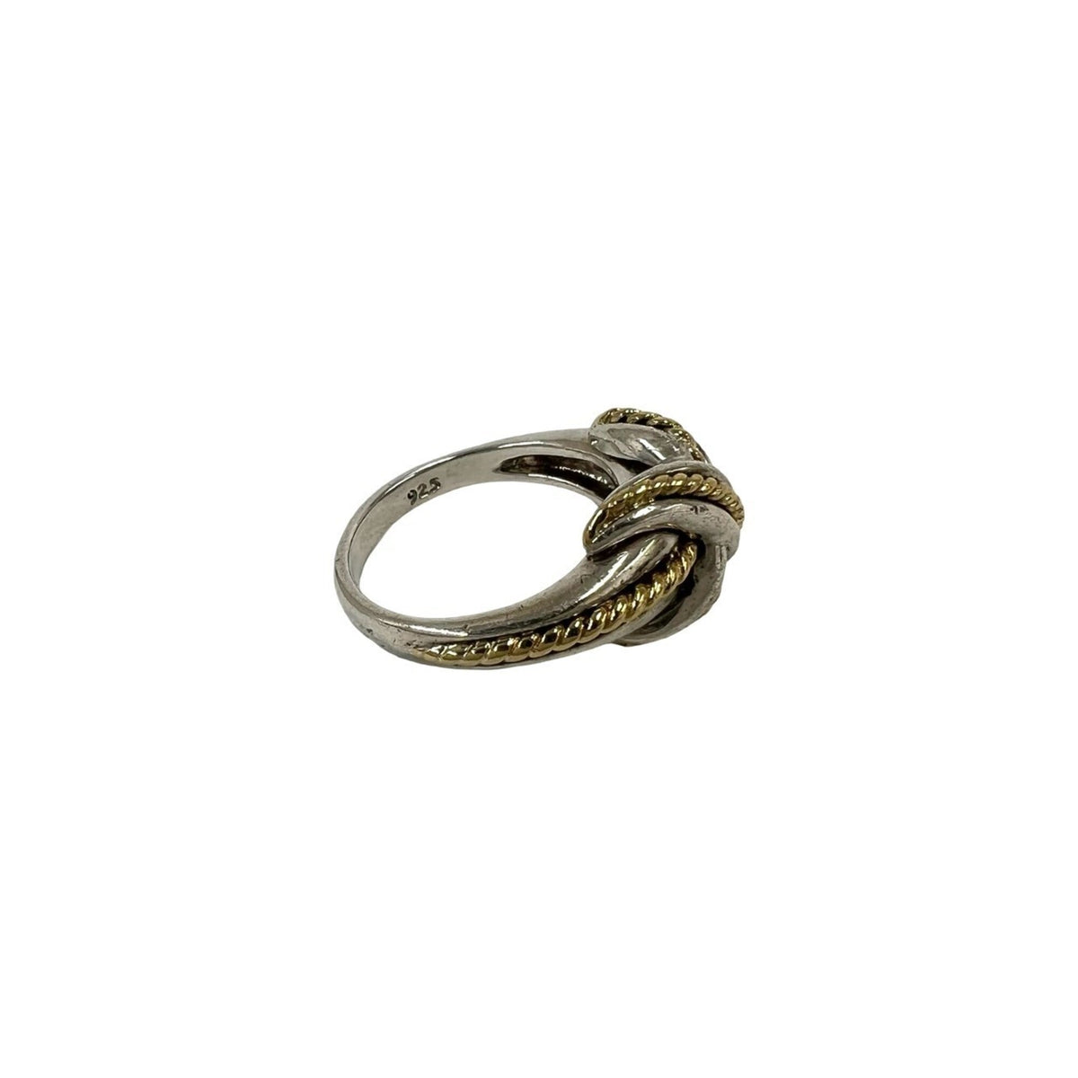 Tiffany Gold Silver Yellow Gold (18K) Silver 925 Band Ring (Pre-Owned)