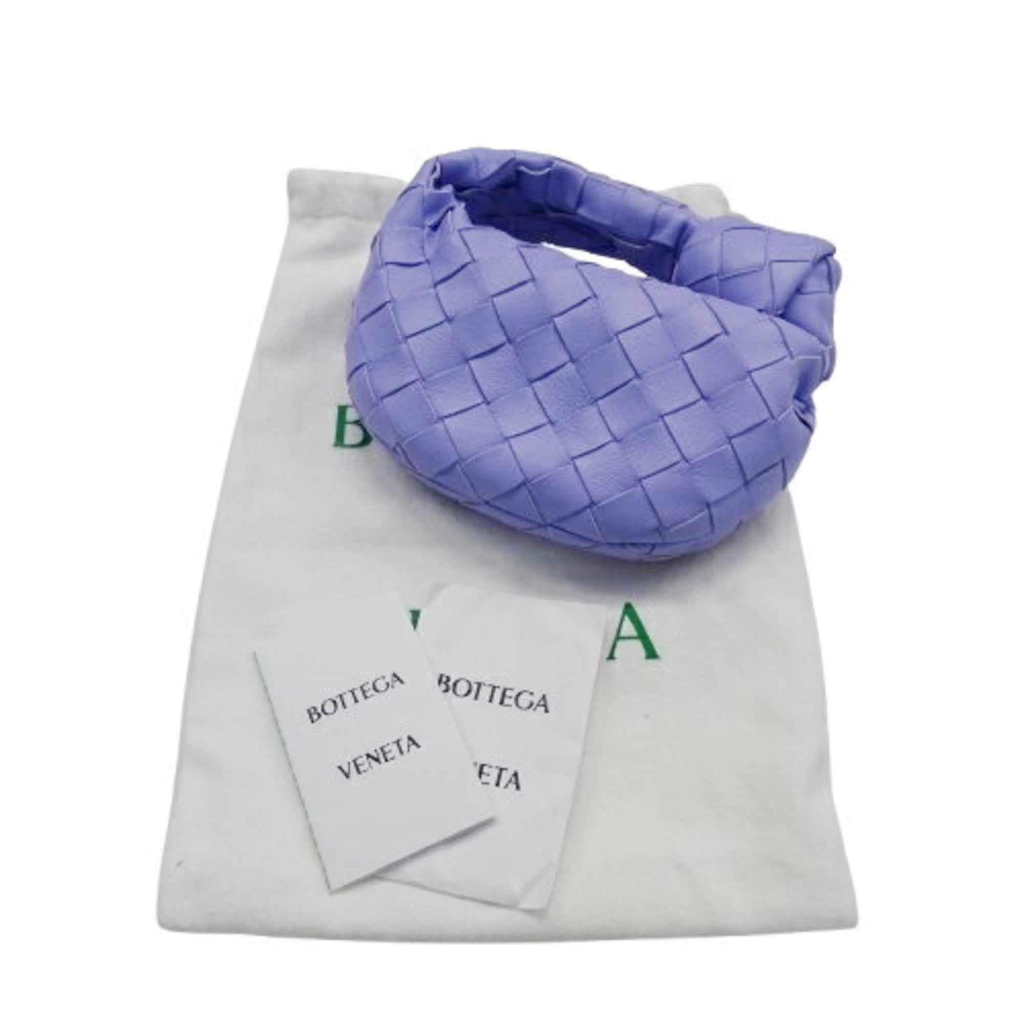 Bottega Veneta Purple Leather Handbag (Pre-Owned)