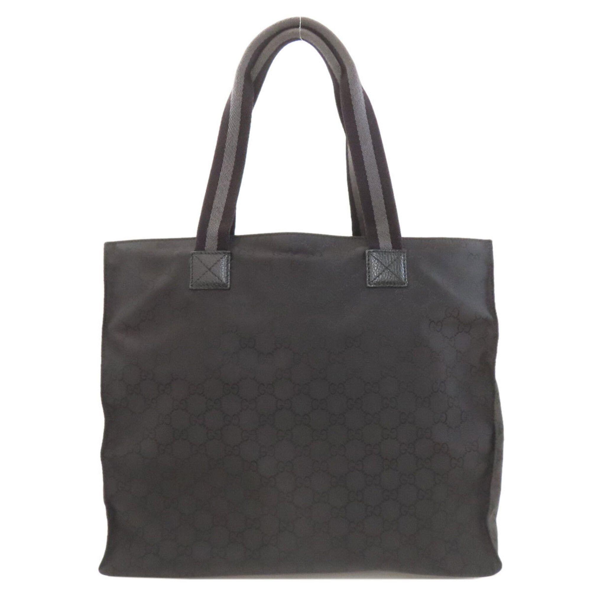 Gucci Black Nylon Canvas Tote Bag (Pre-Owned)
