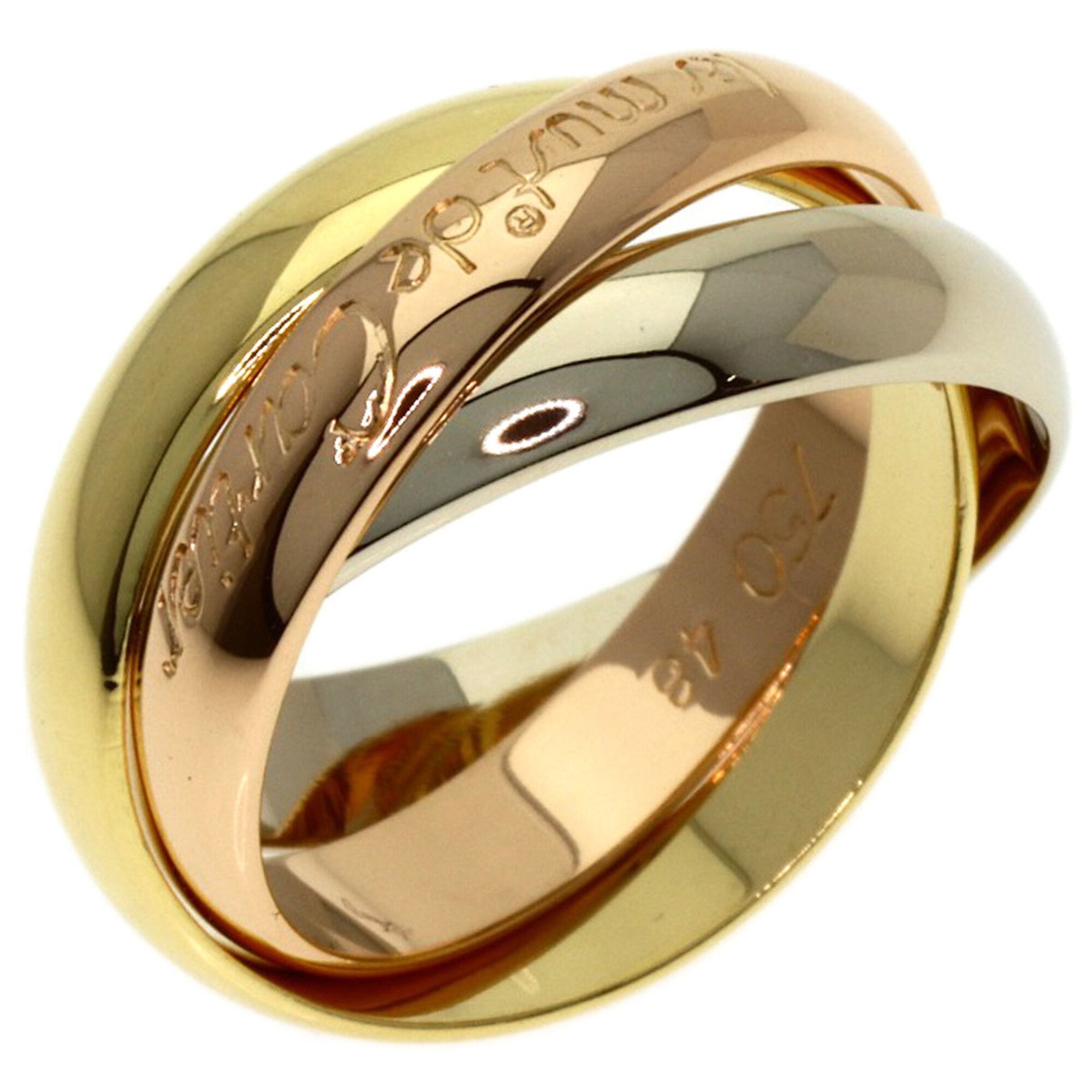 Cartier Trinity Yellow Gold (18K) Pink Gold (18K) White Gold (18K) Band Ring (Pre-Owned)
