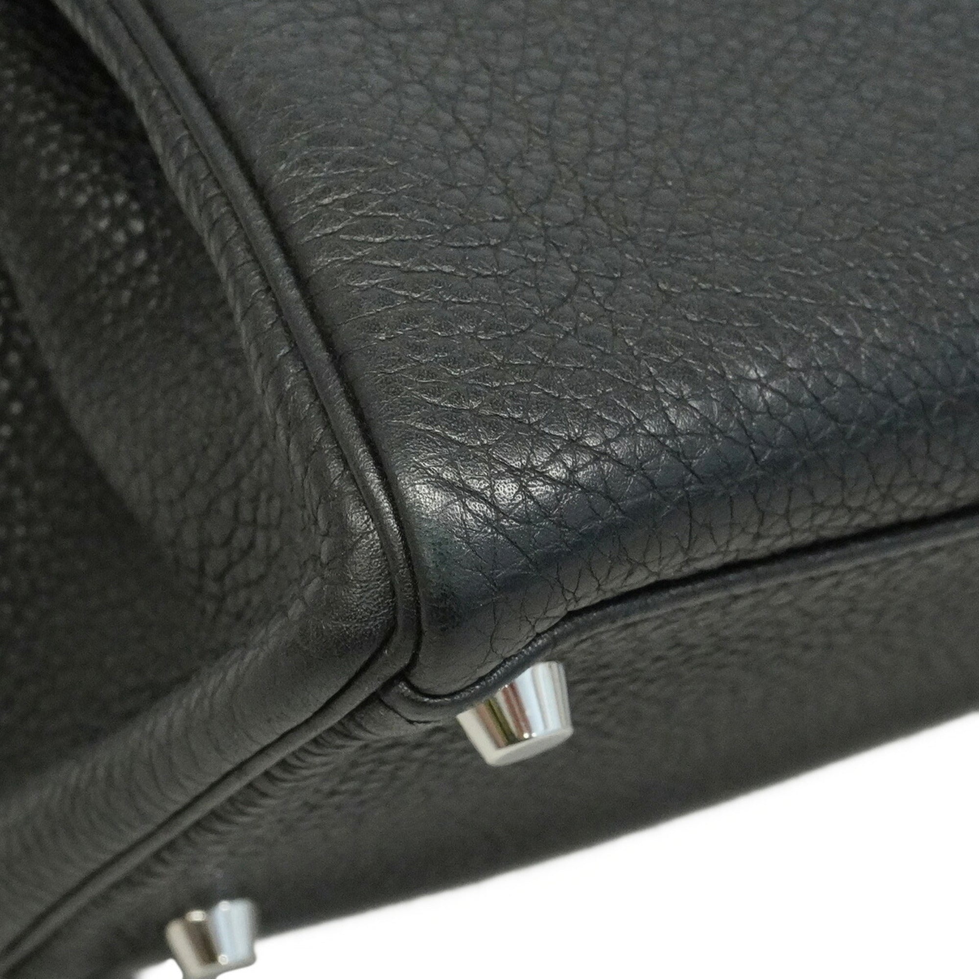 Hermes Black Togo Leather Handbag (Pre-Owned)