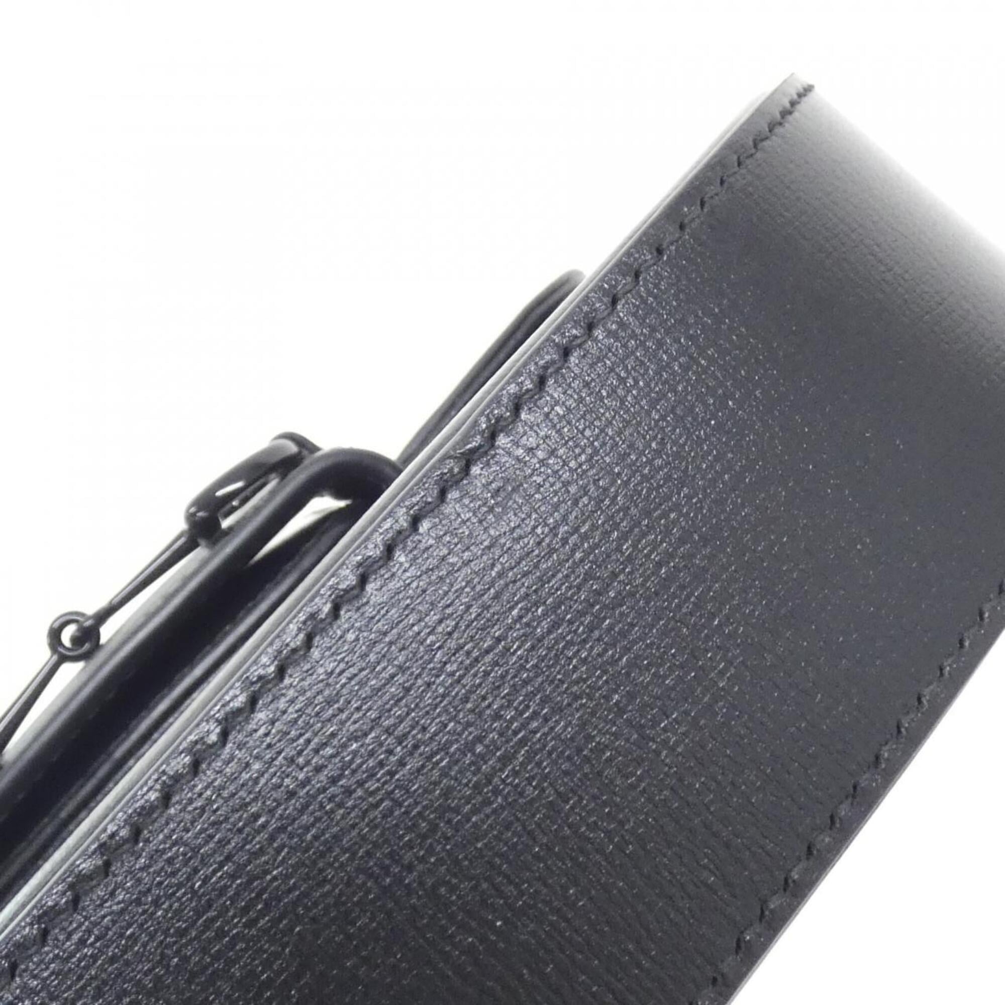 Gucci Horsebit Black Leather Shoulder Bag (Pre-Owned)