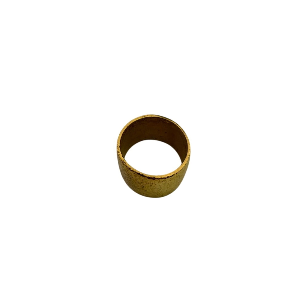 Chanel Gold Black Band Ring (Pre-Owned)