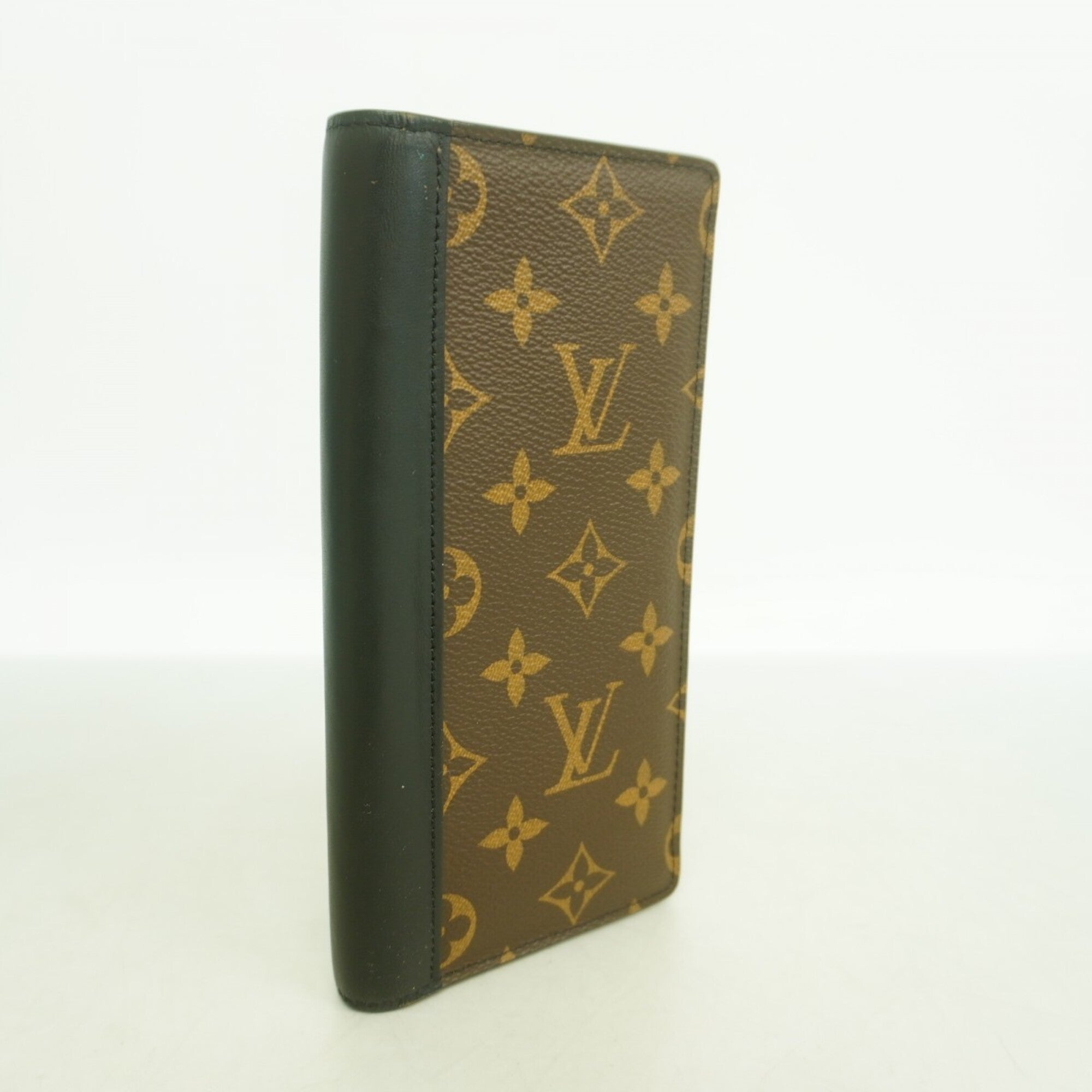 Louis Vuitton Black Brown Long Wallet (Bi-Fold) (Pre-Owned)