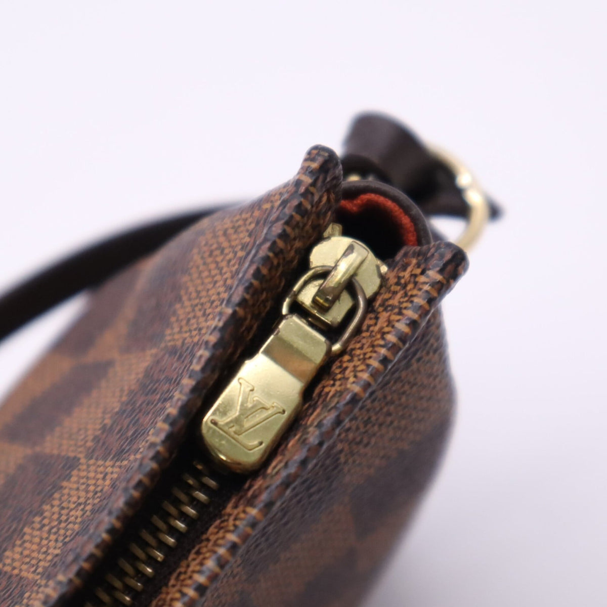 Louis Vuitton Damier Beige Brown Coated Canvas Leather Handbag (Pre-Owned)