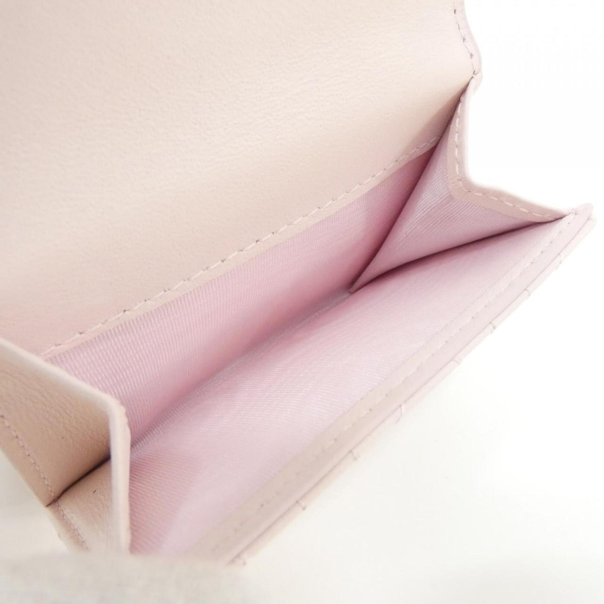 Christian Dior Pale Pink Leather Wallet (Bi-Fold) (Pre-Owned)
