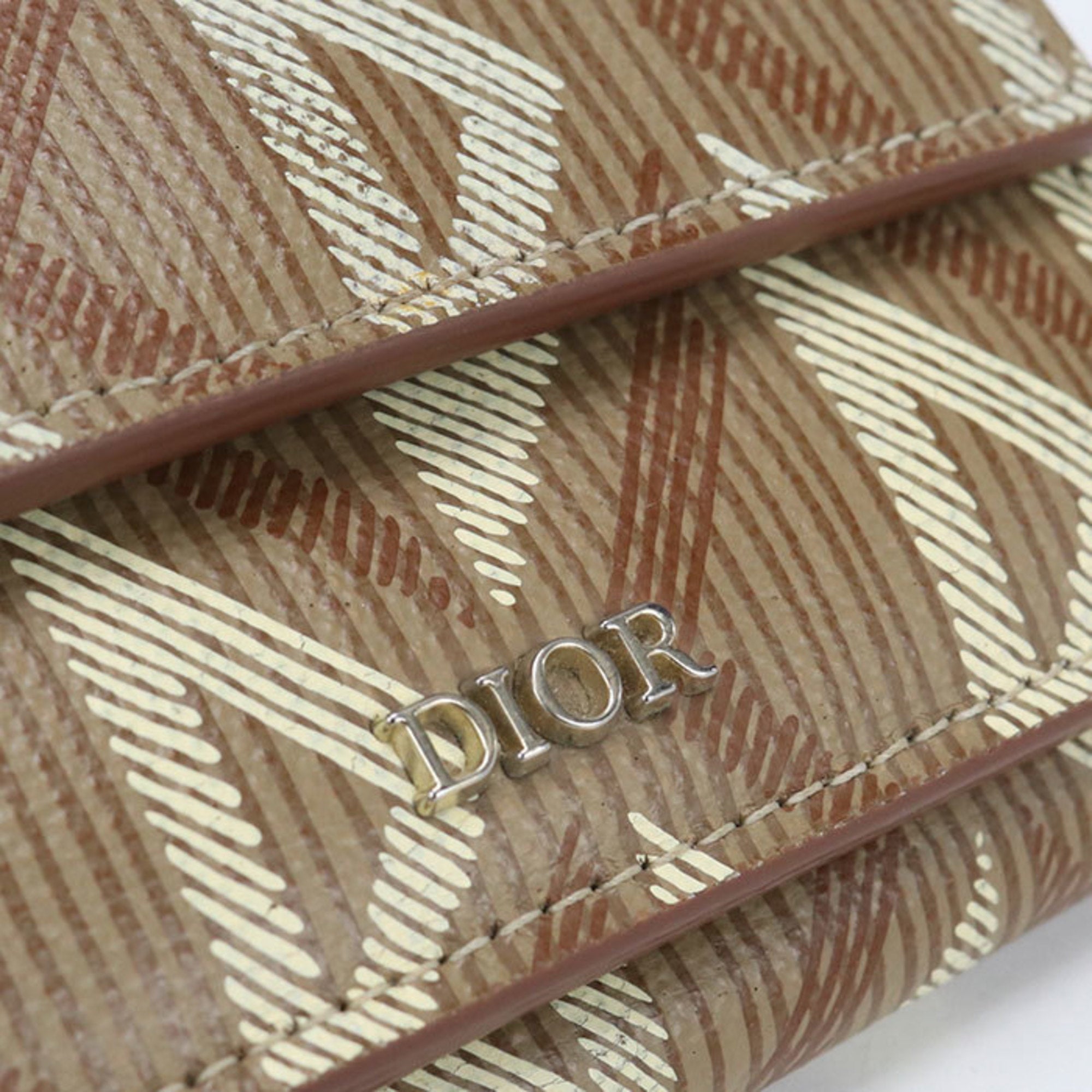 Christian Dior Brown Pvc Wallet (Tri-Fold) (Pre-Owned)