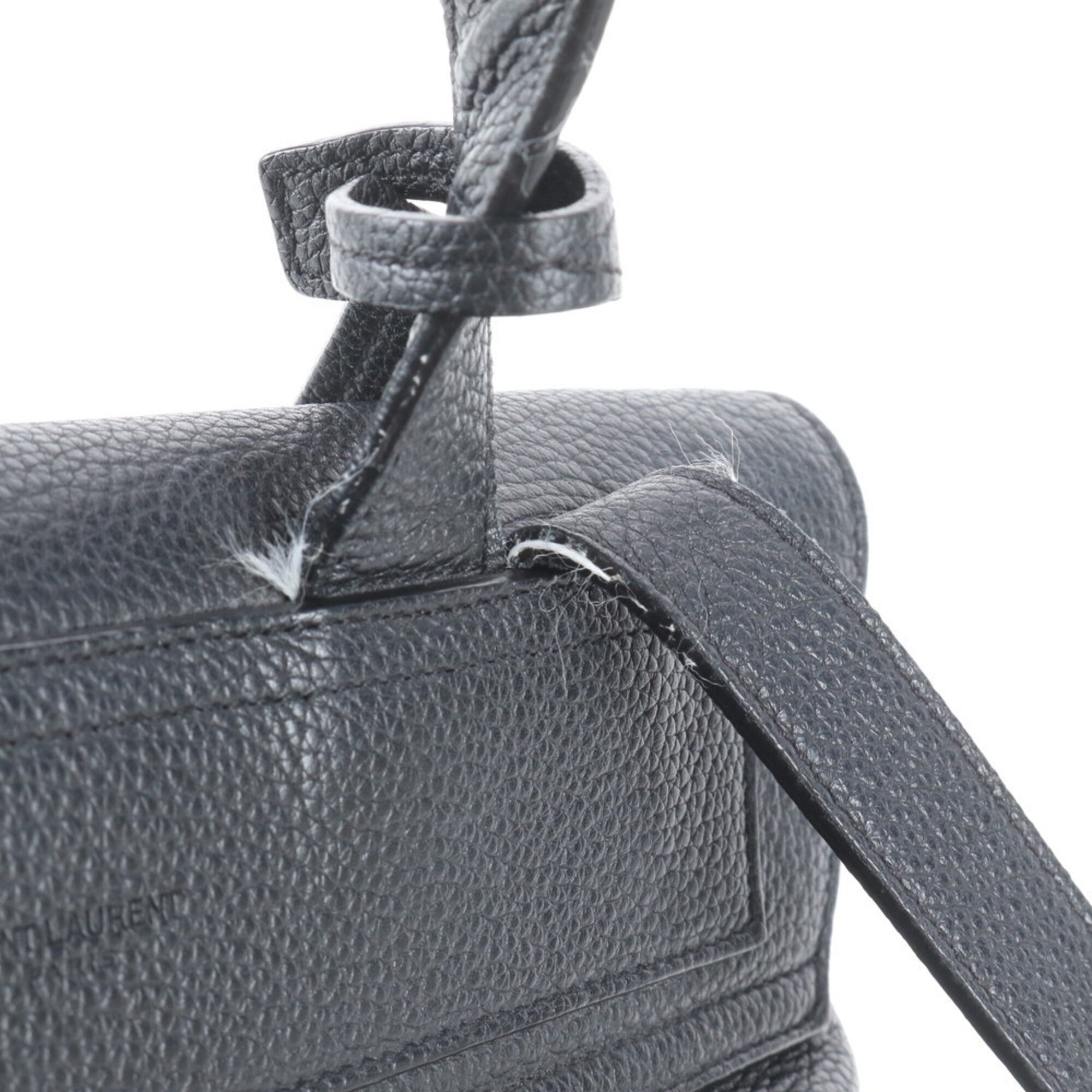 Saint Laurent Black Leather Backpack (Pre-Owned)
