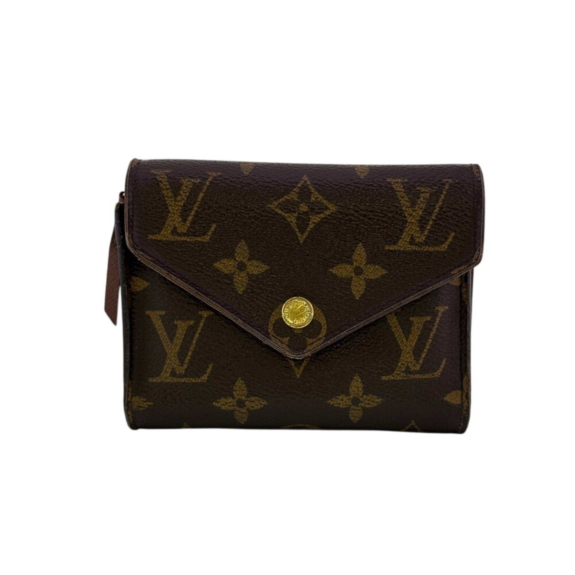 Louis Vuitton Monogram Brown Monogram Wallet (Tri-Fold) (Pre-Owned)