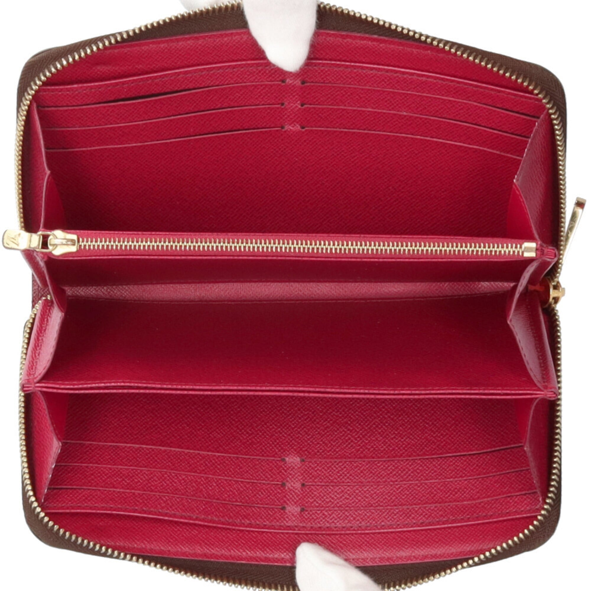 Louis Vuitton Monogram Brown Fuchsia Monogram Canvas Long Wallet (Bi-Fold) (Pre-Owned)