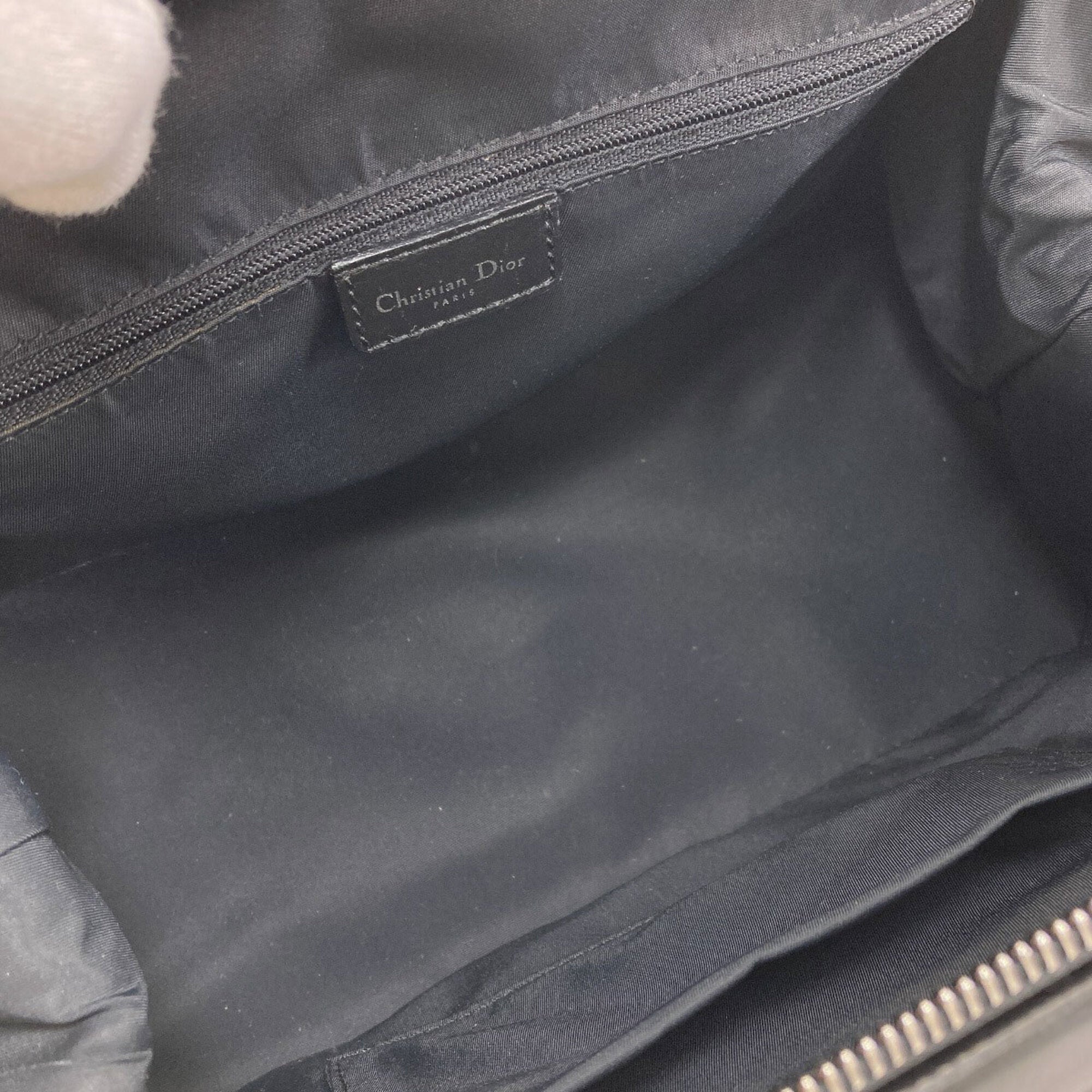 Christian Dior Black Canvas Handbag (Pre-Owned)