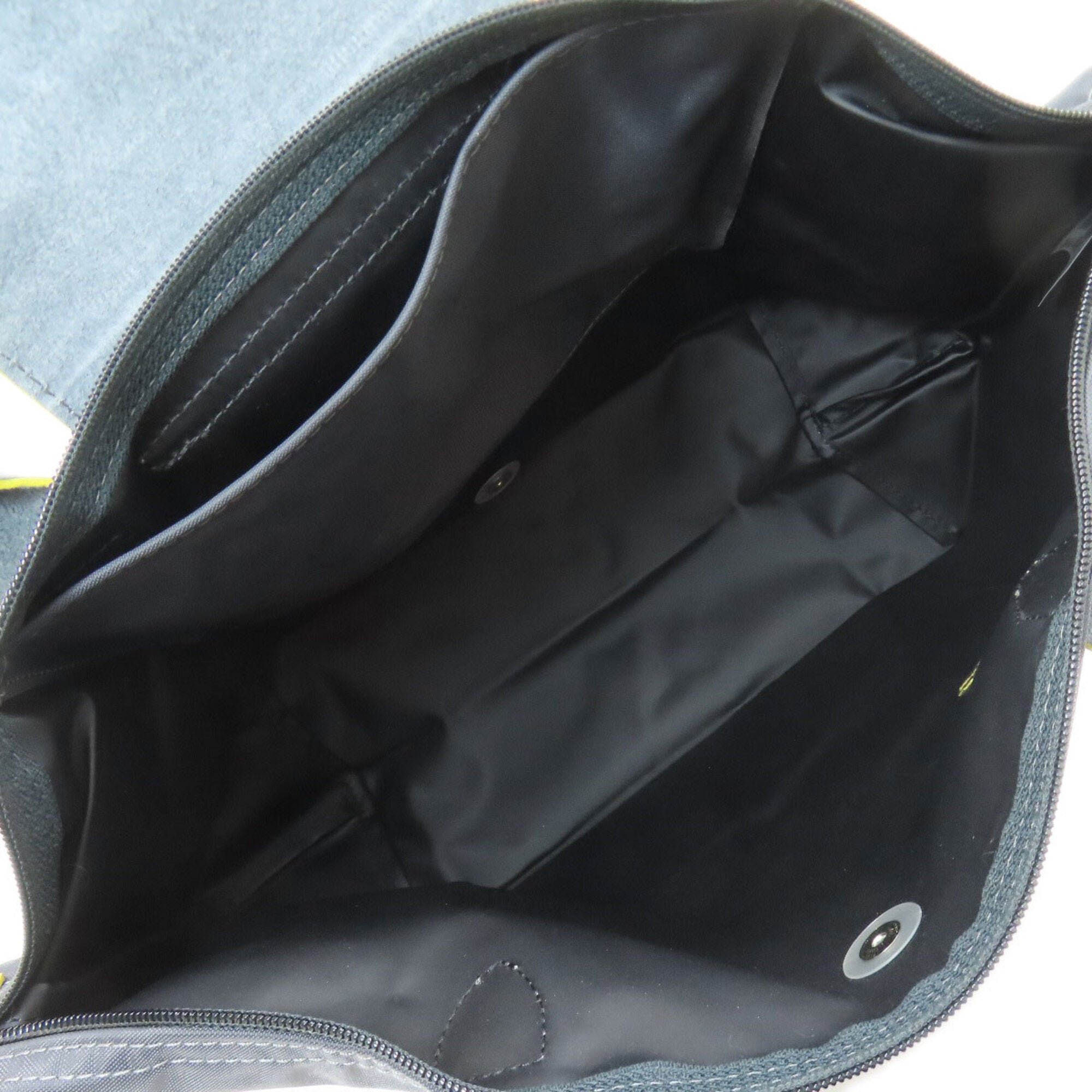 Longchamp Le Pliage Gray Nylon Tote Bag (Pre-Owned)