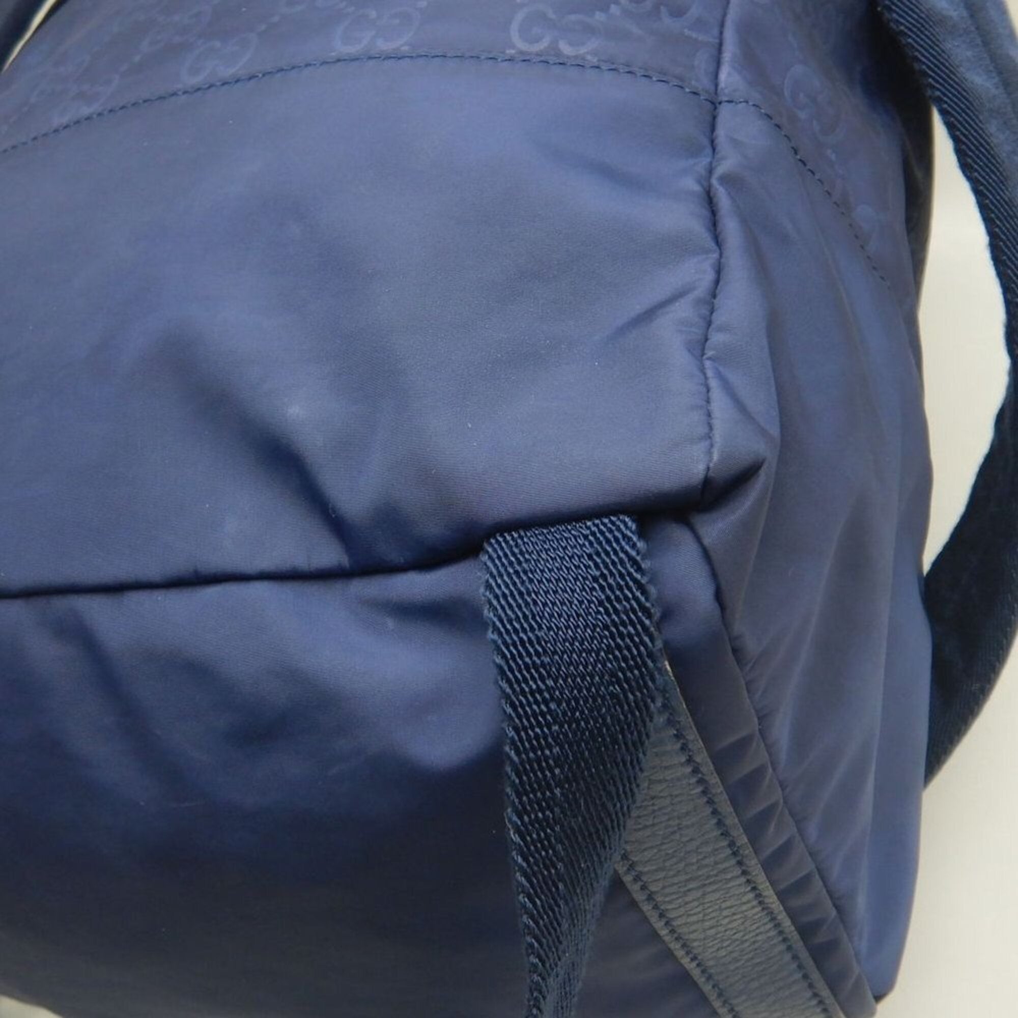 Gucci Navy Nylon Backpack (Pre-Owned)
