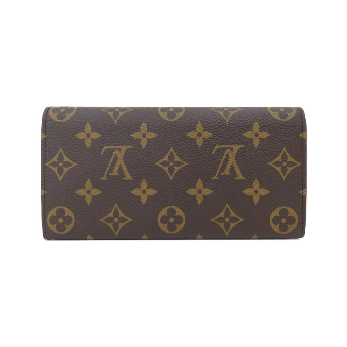 Louis Vuitton Brown Coated Canvas Long Wallet (Bi-Fold) (Pre-Owned)