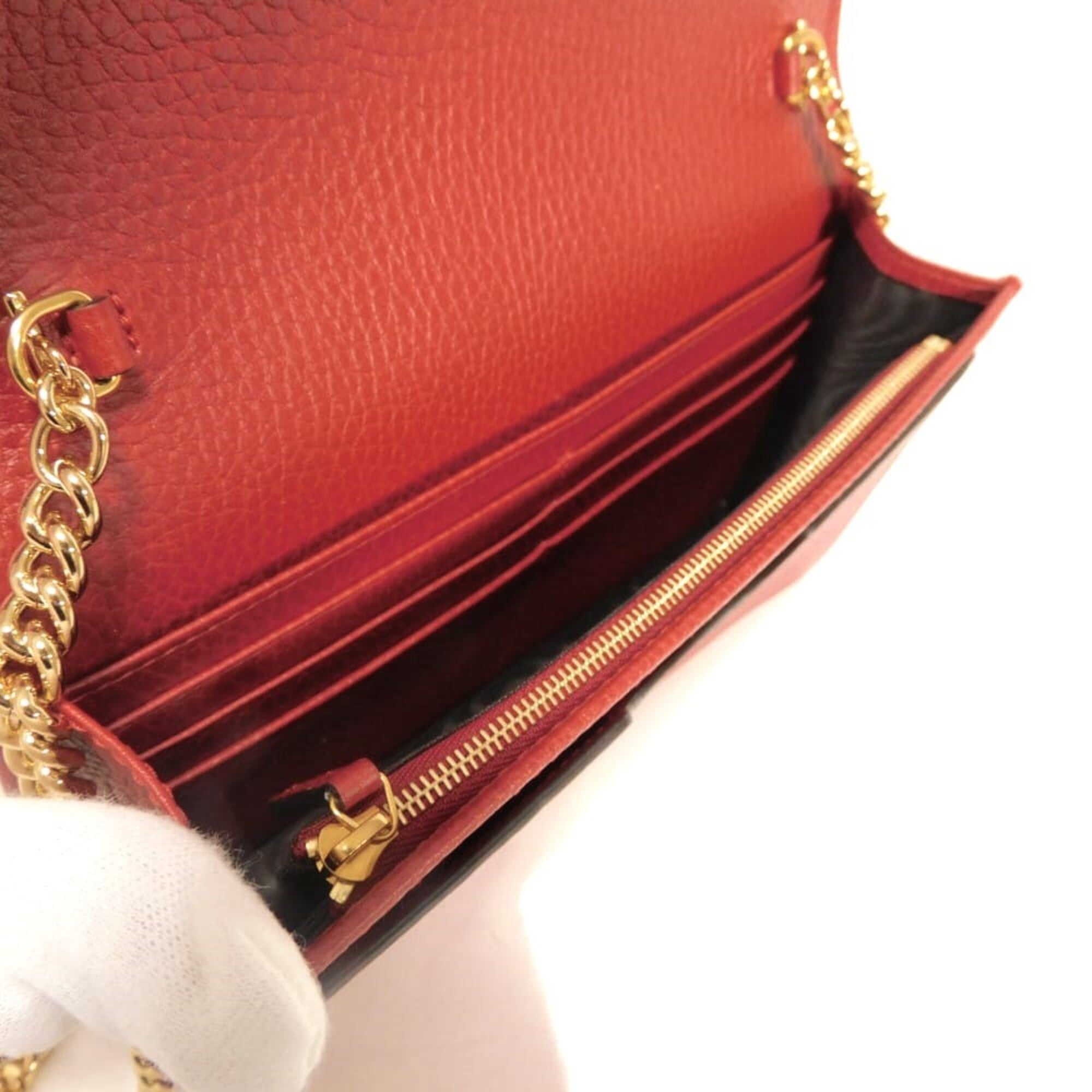Gucci Red Color Clutch Bag Shoulder Bag (Pre-Owned)