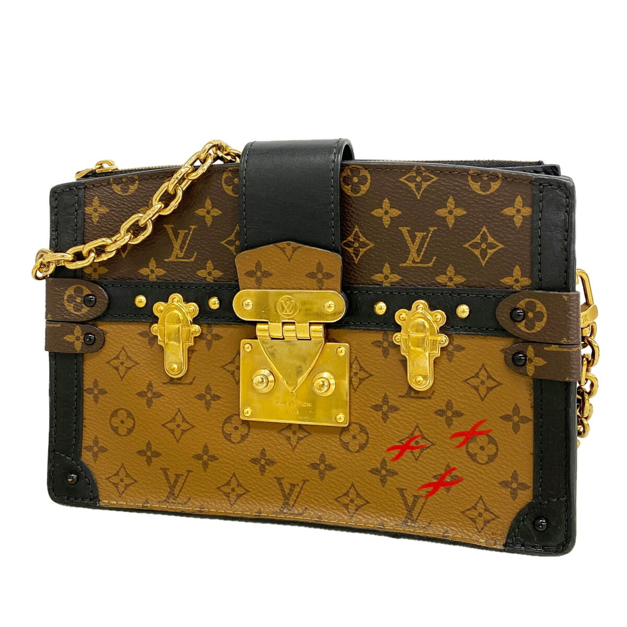Louis Vuitton Black Brown Shoulder Bag (Pre-Owned)