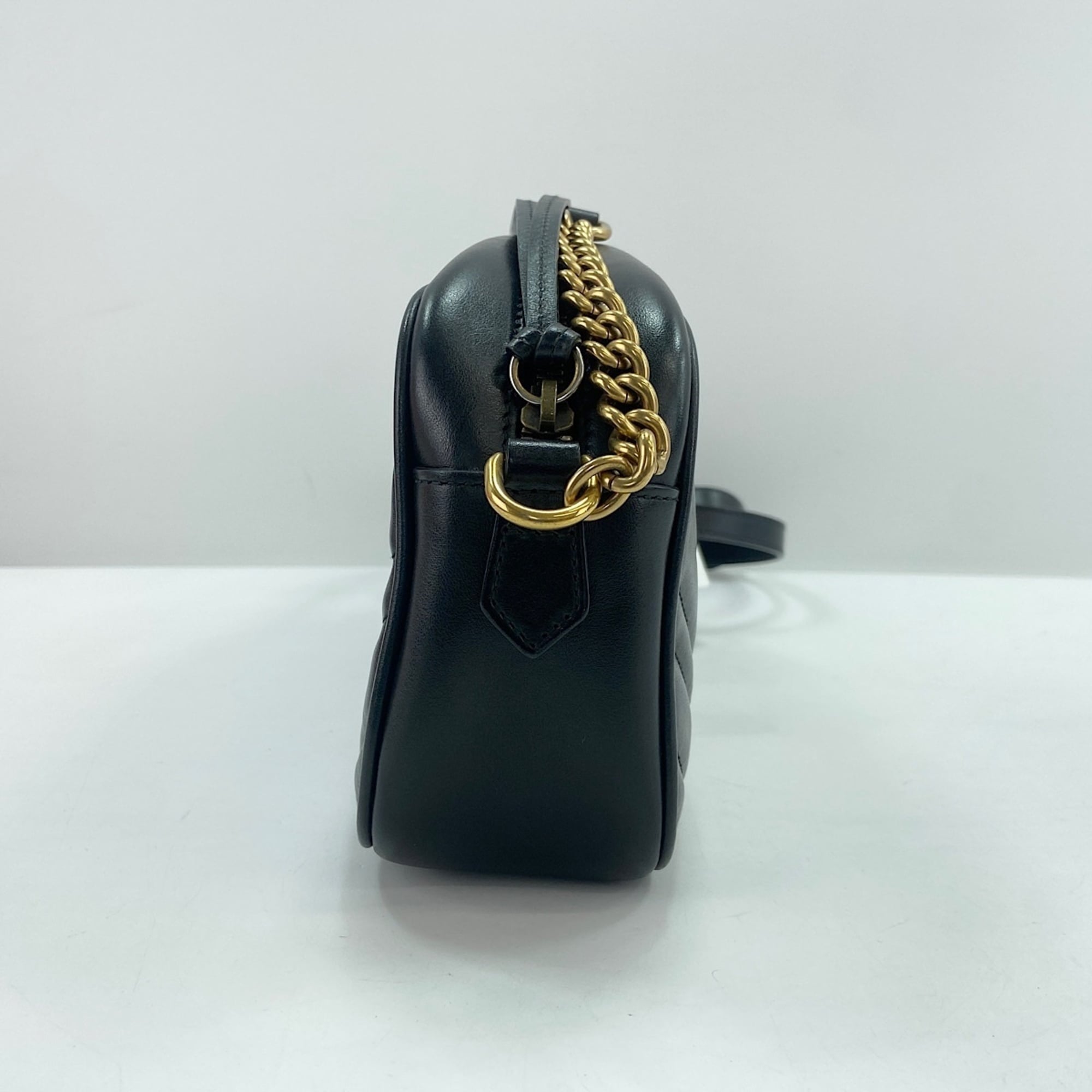 Gucci Gg Marmont Black Shoulder Bag (Pre-Owned)