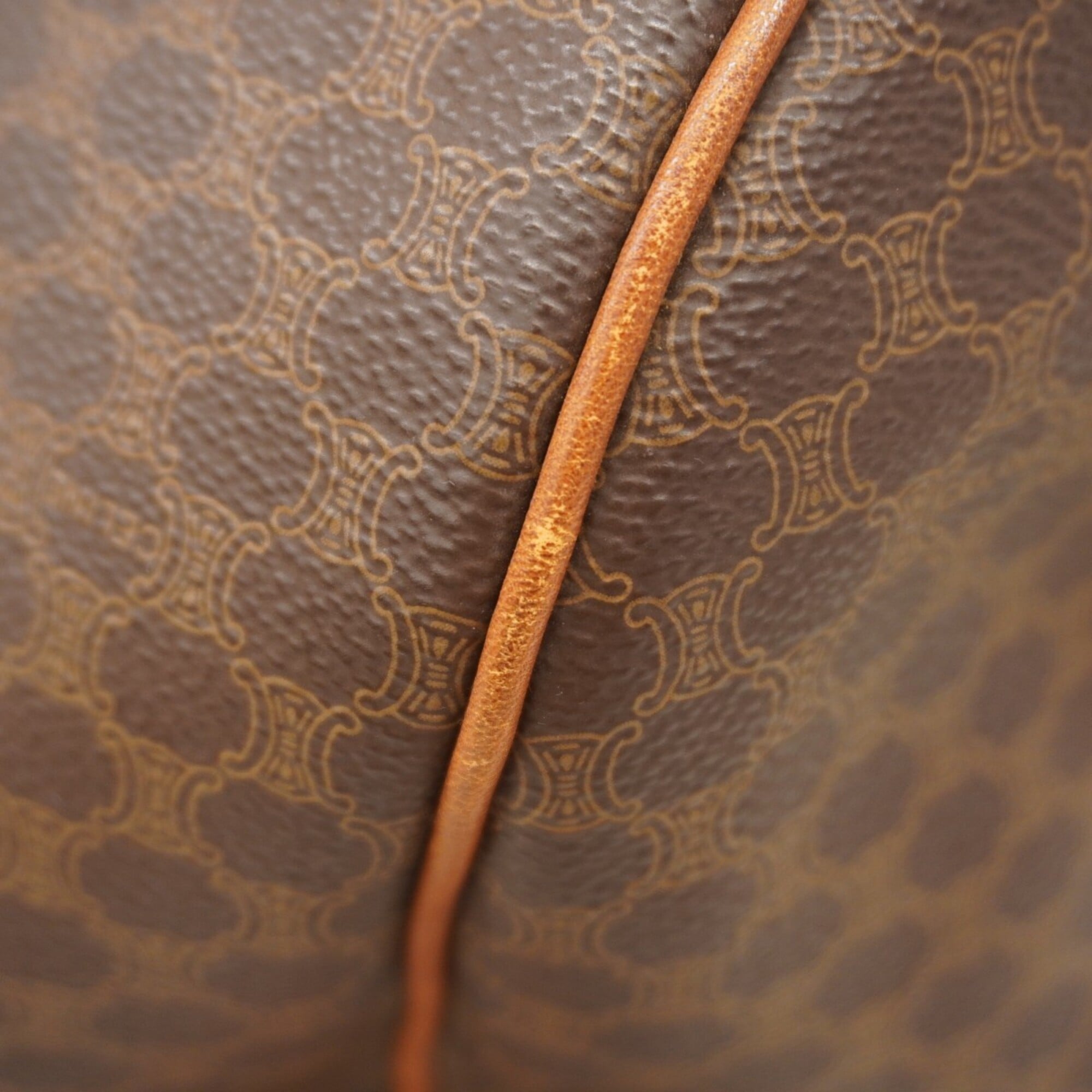 Celine Brown Pvc Boston Bag (Pre-Owned)