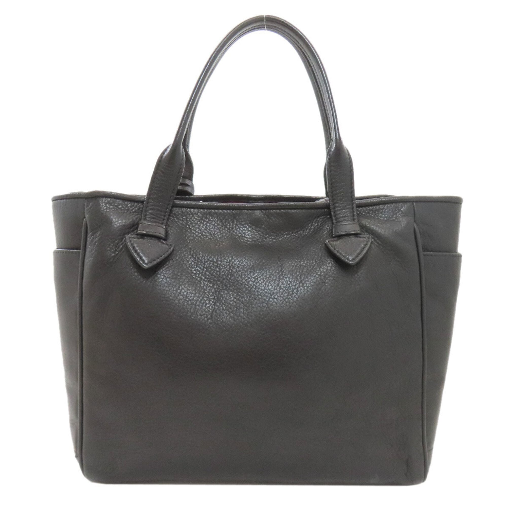 Loewe Dark Brown Leather Tote Bag (Pre-Owned)
