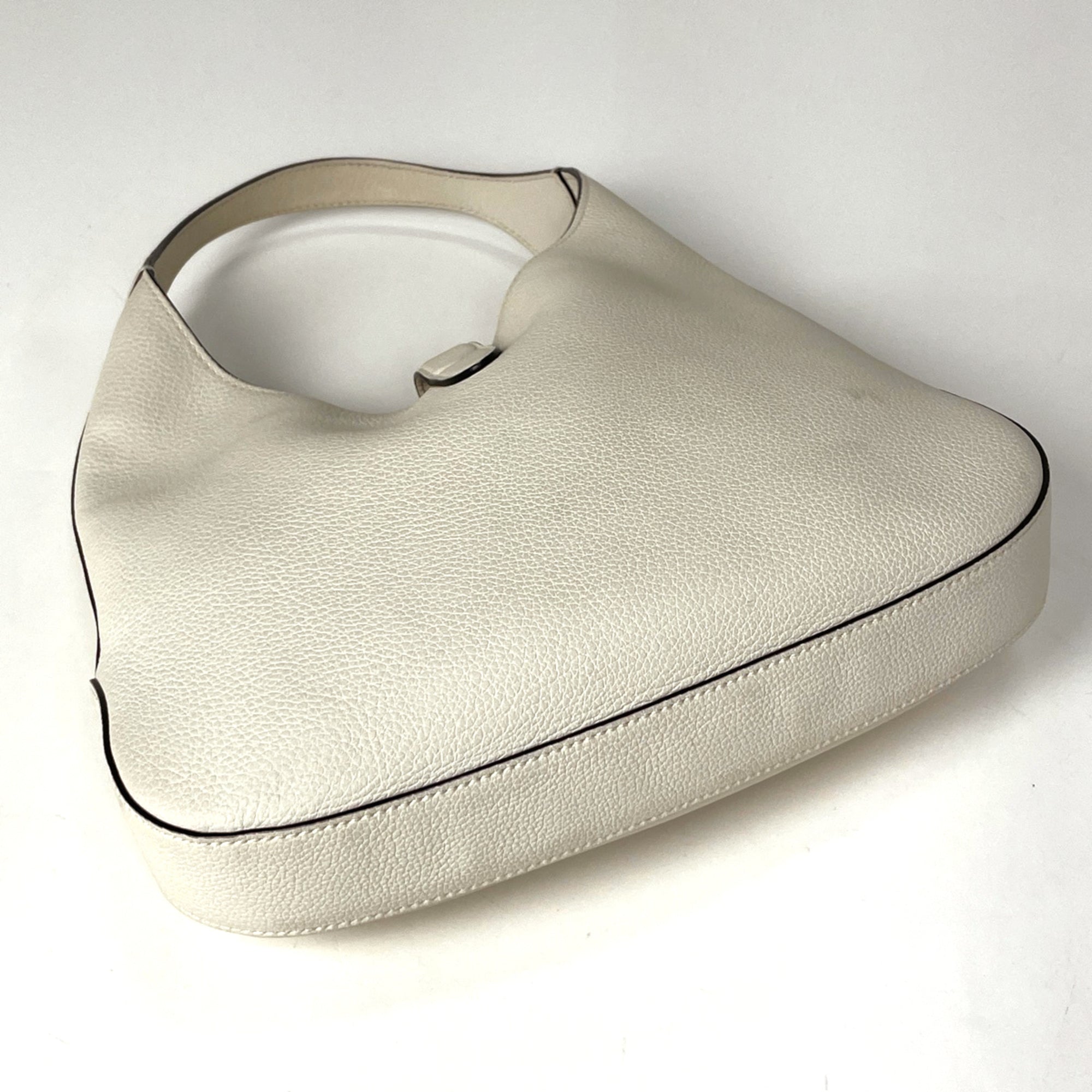 Gucci New Jackie White Leather Shoulder Bag (Pre-Owned)