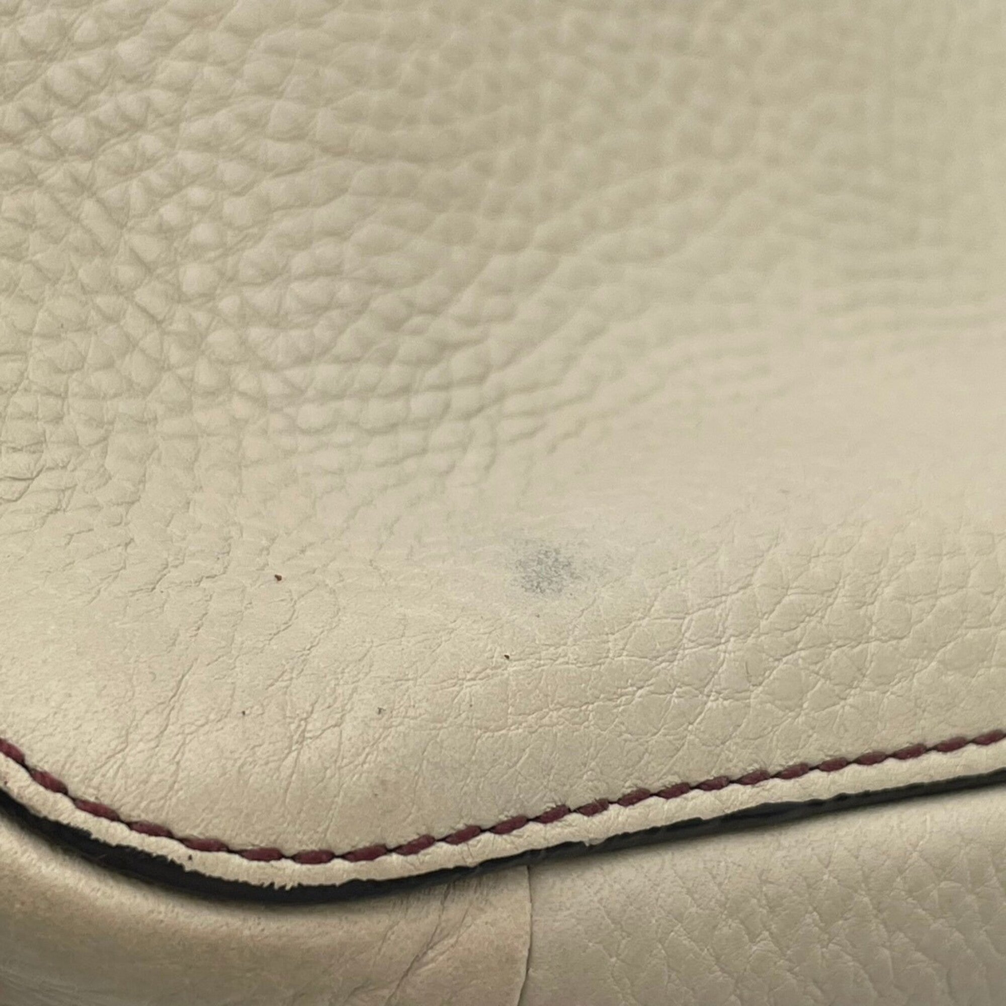 Coach Ivory Leather Handbag Shoulder Bag (Pre-Owned)