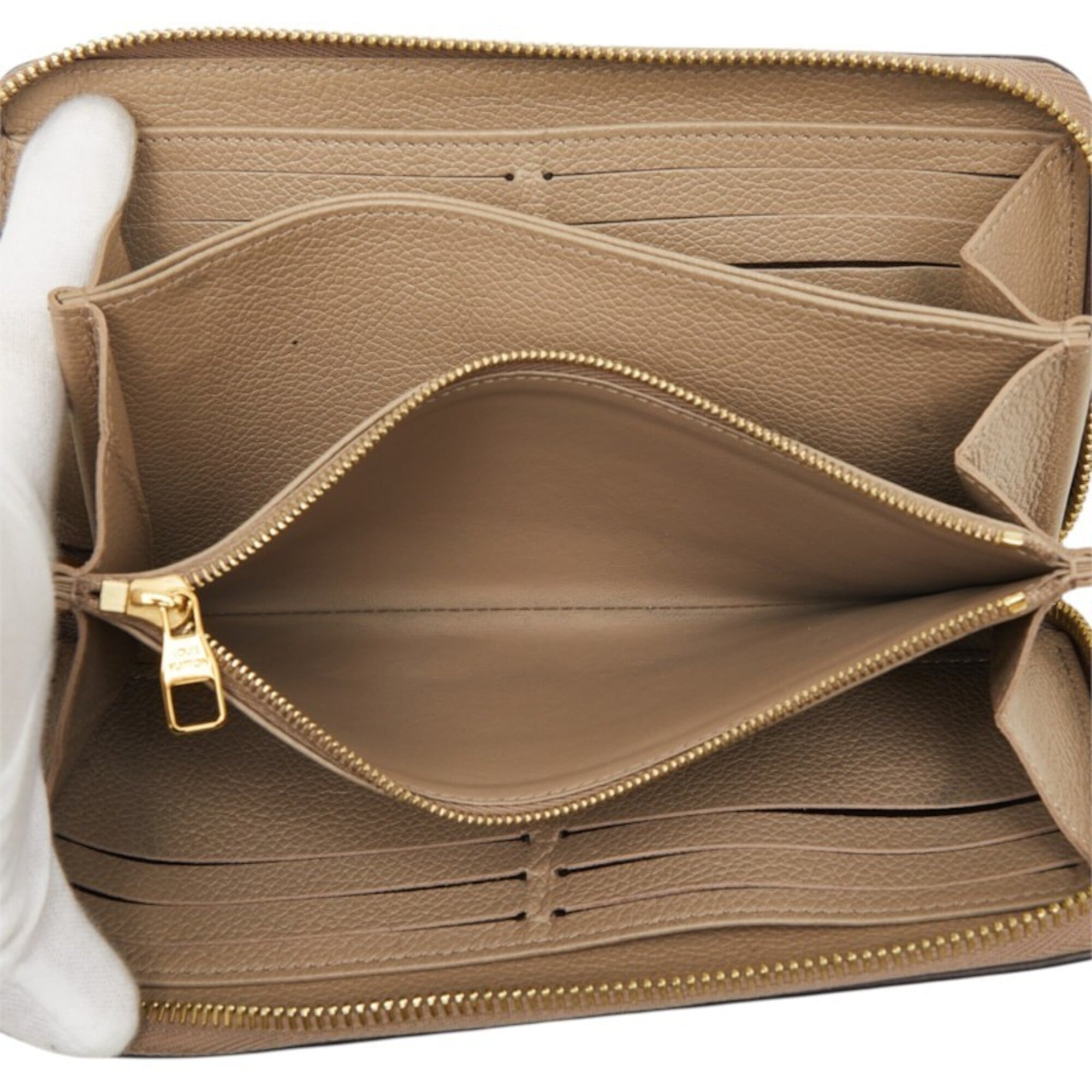 Louis Vuitton Beige Bicolor Monogram Leather Coin Purse/Coin Case (Pre-Owned)