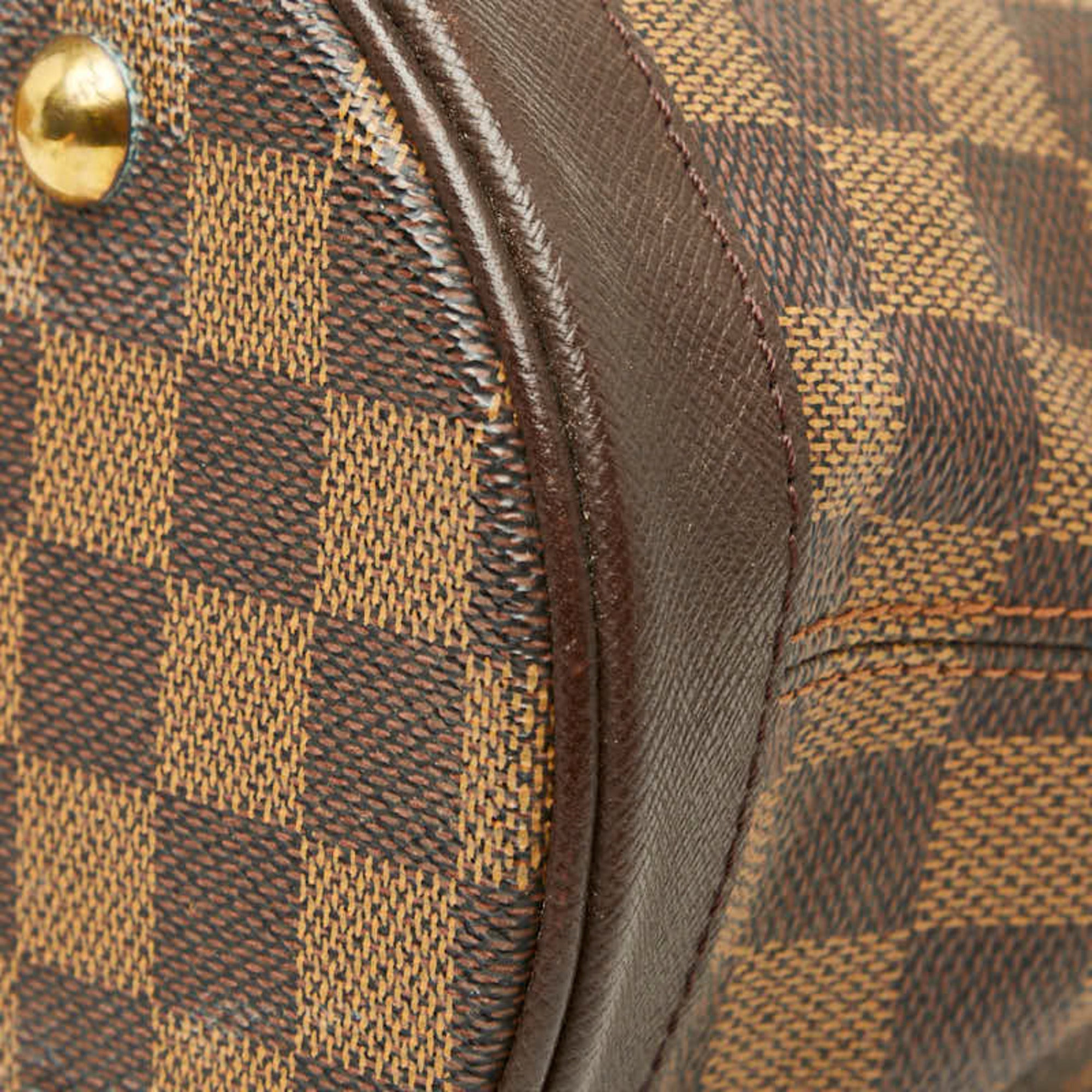 Louis Vuitton Brown Pvc Leather Shoulder Bag Tote Bag (Pre-Owned)