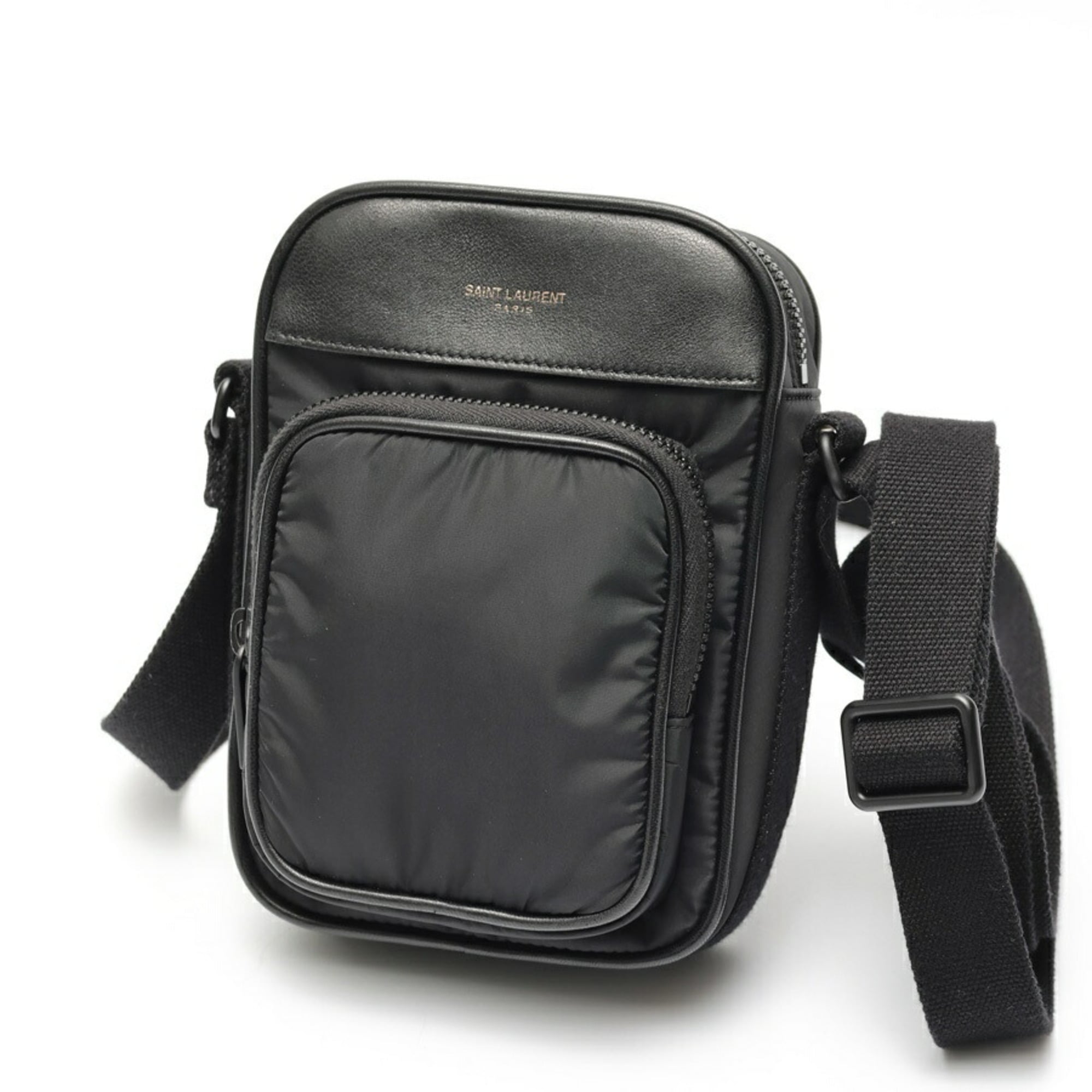 Saint Laurent Black Leather Shoulder Bag (Pre-Owned)