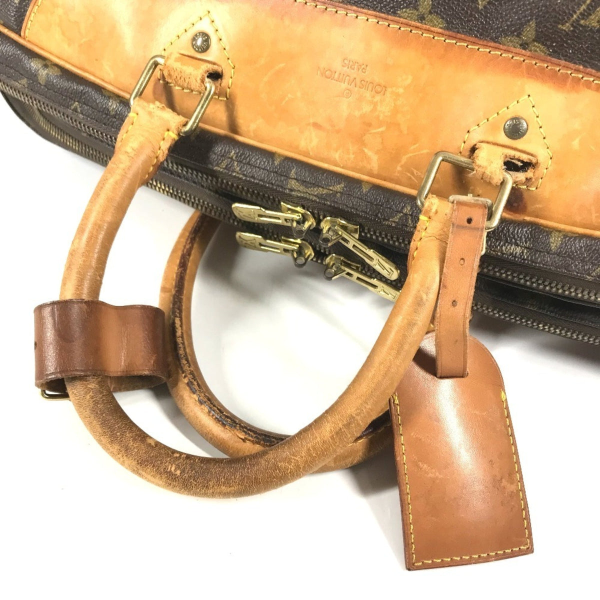 Louis Vuitton Brown Monogram Boston Bag Handbag Shoulder Bag (Pre-Owned)