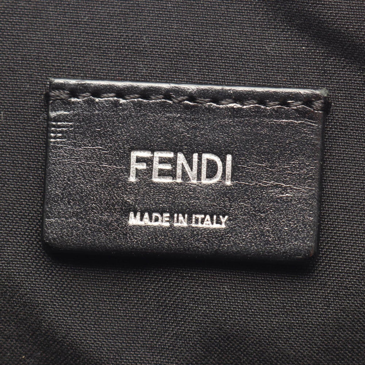 Fendi Zucca Black Gray Yellow Coated Canvas Leather Shoulder Bag (Pre-Owned)