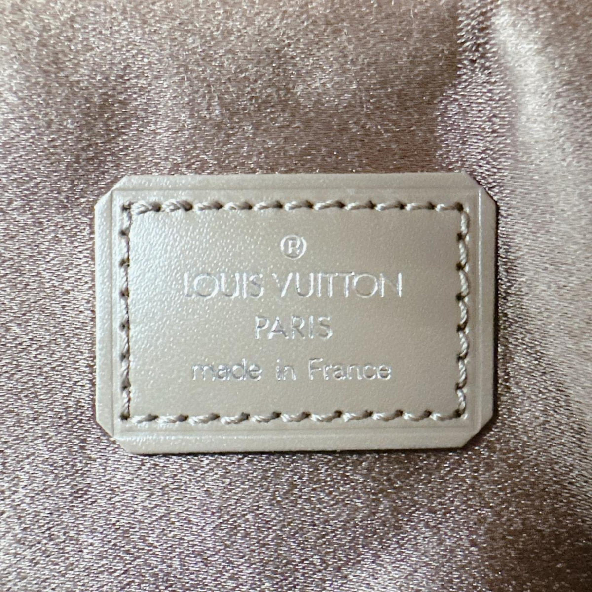 Louis Vuitton Beige Monogram Satin Pouch (Pre-Owned)