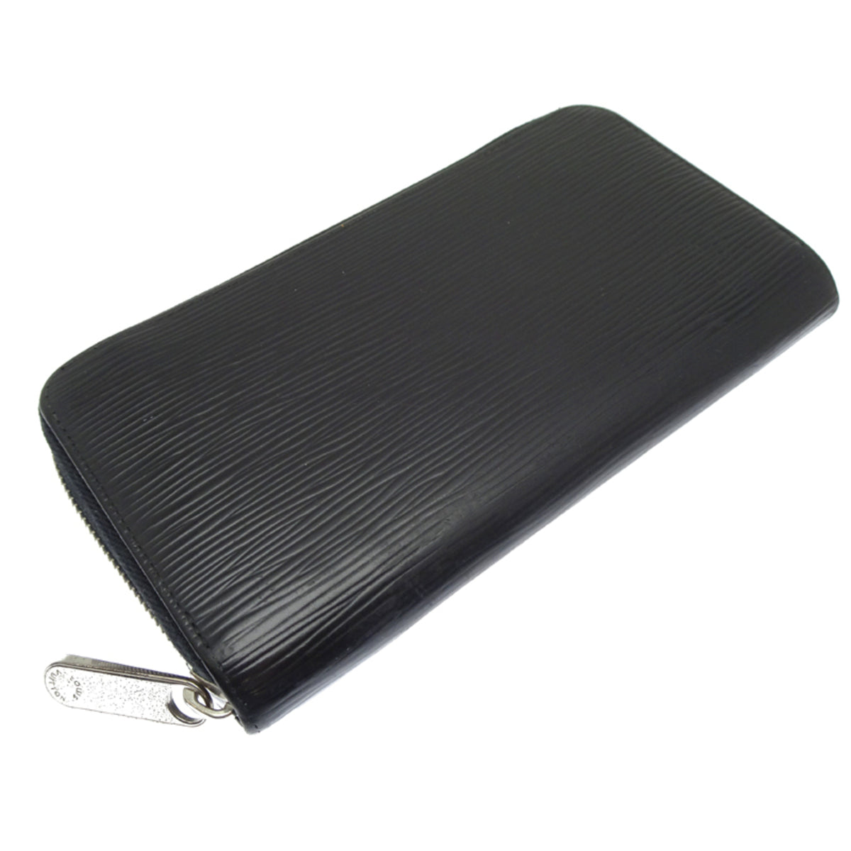 Louis Vuitton Black Noir Epi Leather Long Wallet (Bi-Fold) (Pre-Owned)