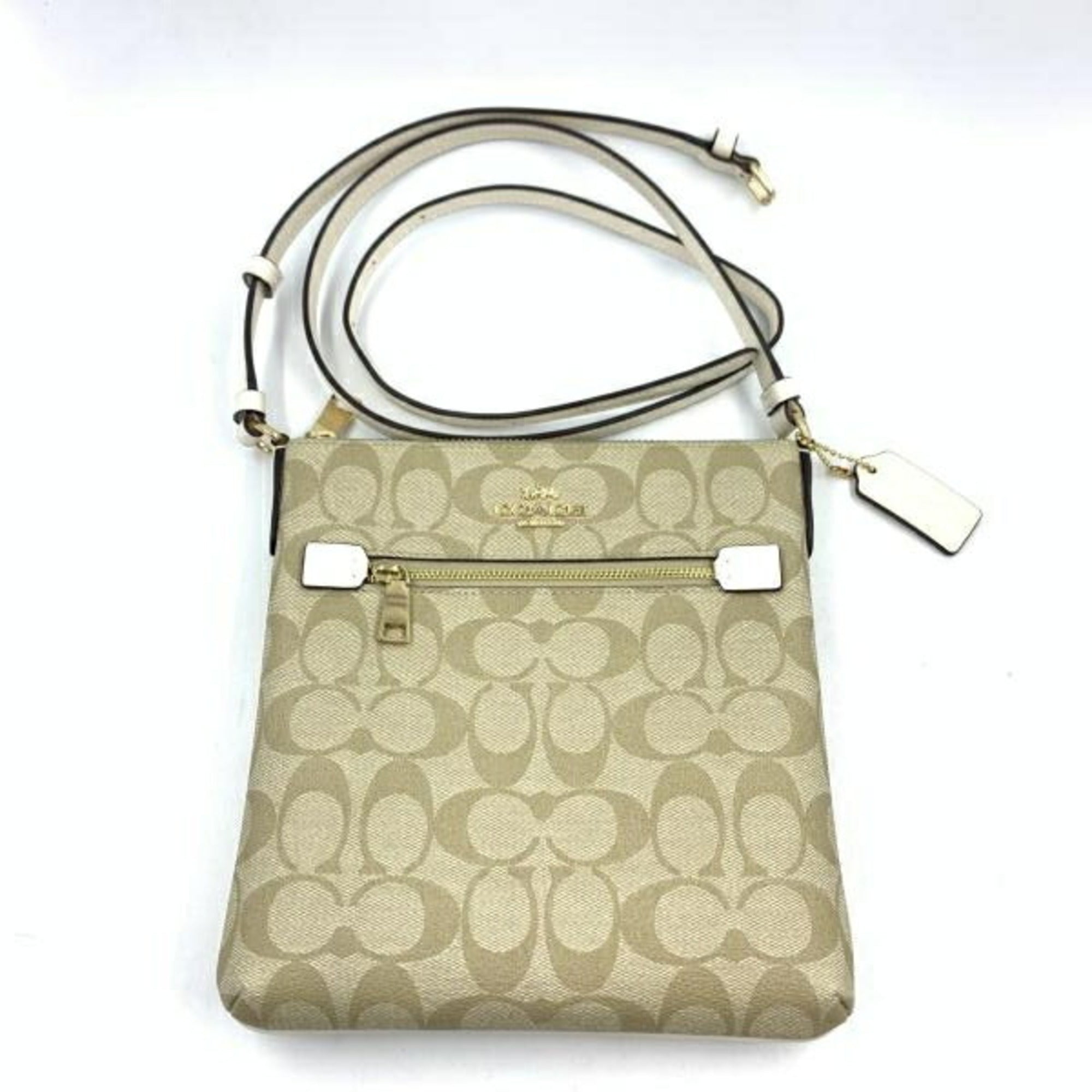 Coach Signature Khaki Shoulder Bag (Pre-Owned)