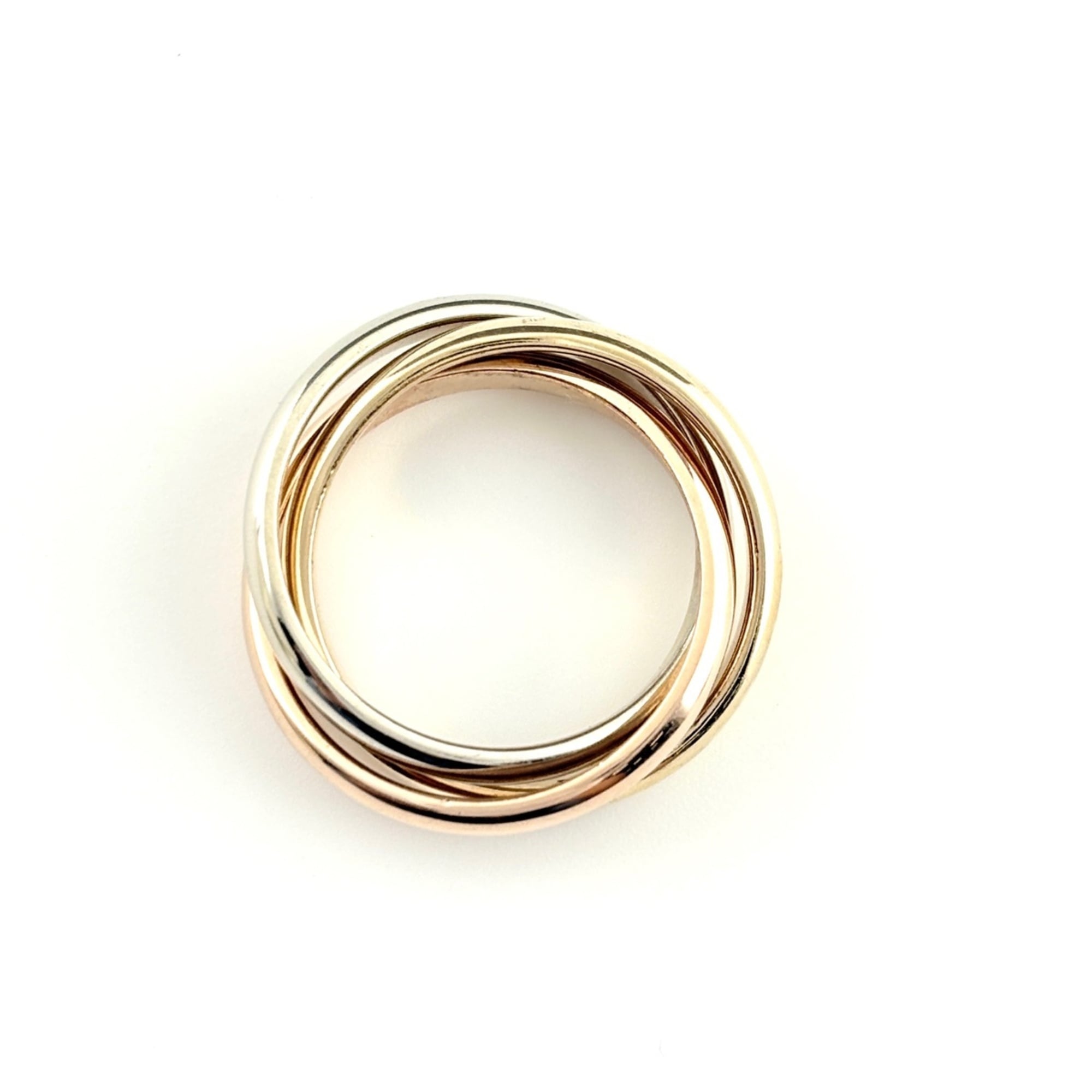Tiffany Pink Gold (14K) White Gold (14K) Yellow Gold Band Ring (Pre-Owned)