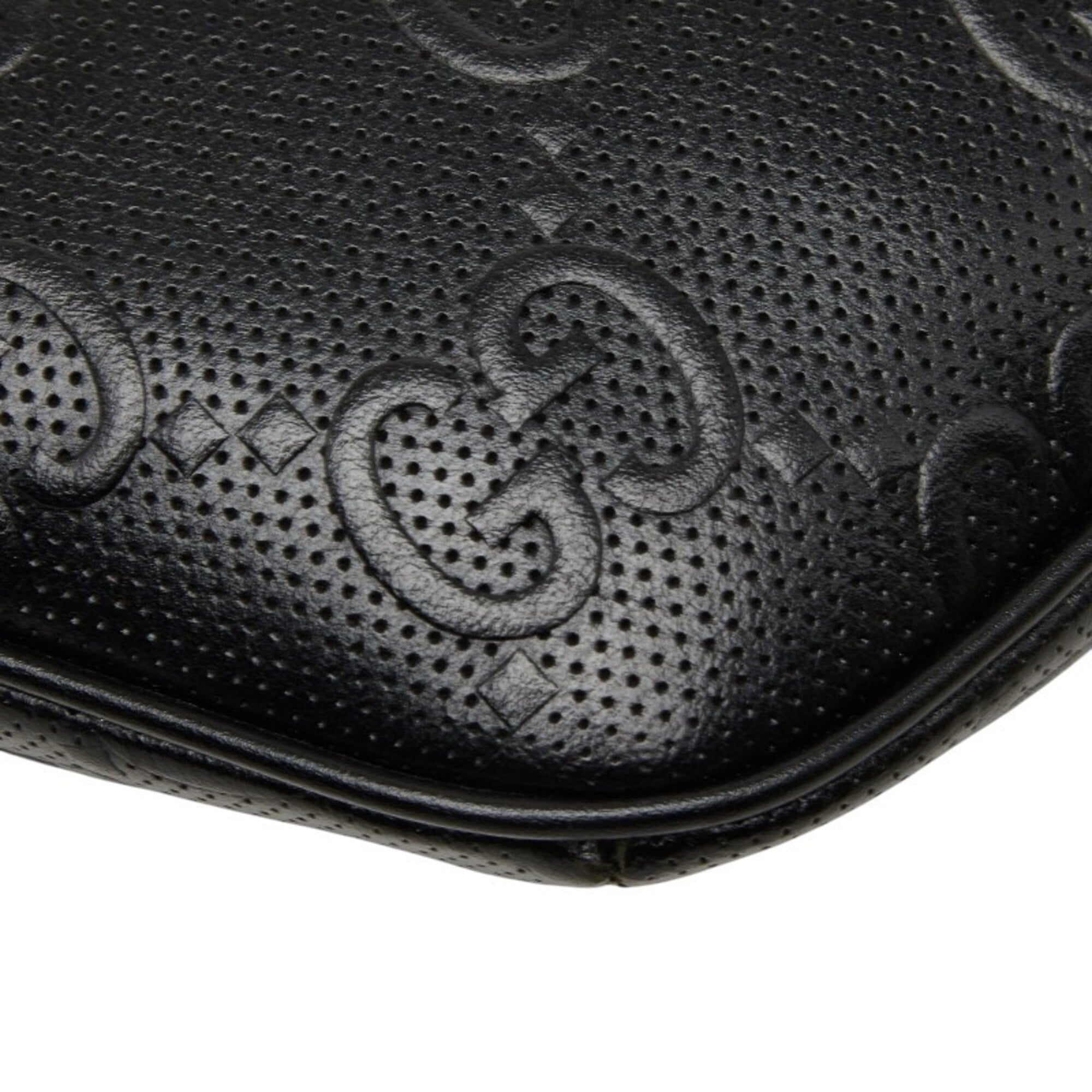 Gucci Black Leather Fanny Pack Sling Bag (Pre-Owned)