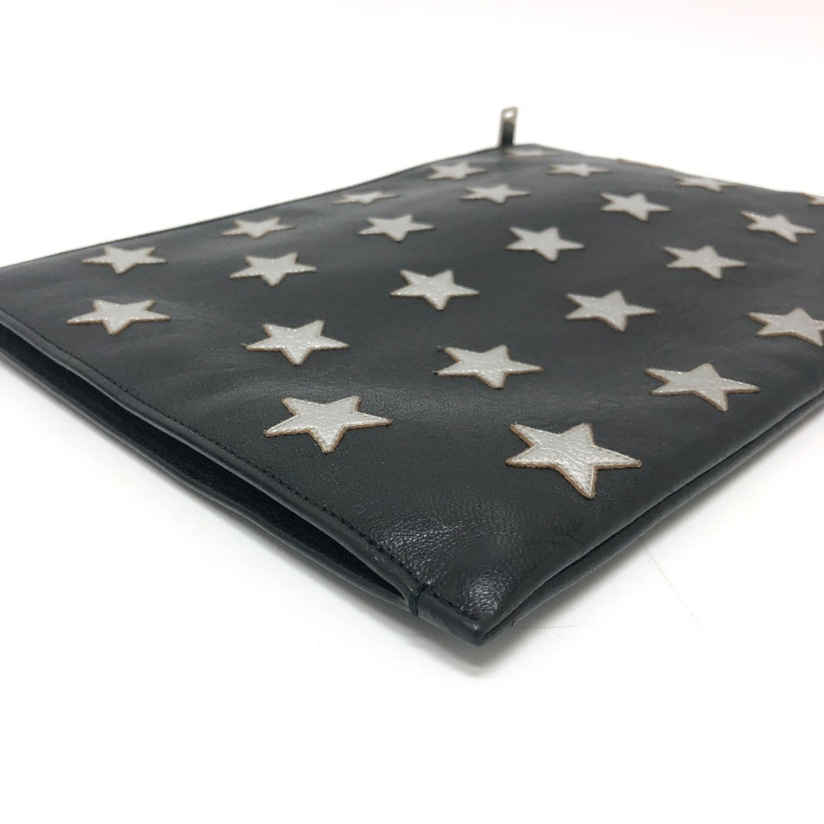 Saint Laurent Black Leather Clutch Bag (Pre-Owned)