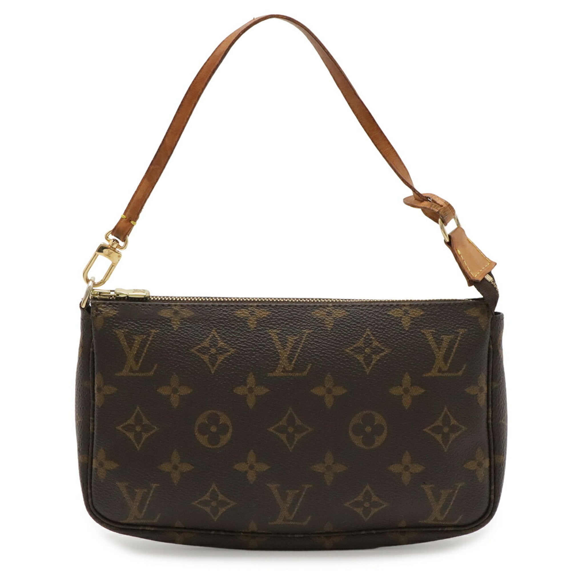 Louis Vuitton Brown Monogram Canvas Handbag Pochette Pouch (Pre-Owned)