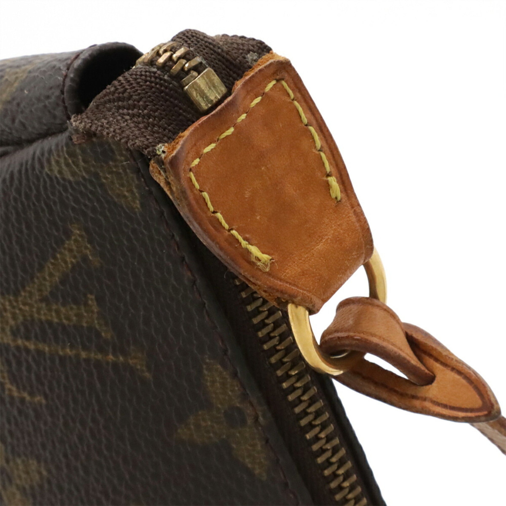 Louis Vuitton Brown Monogram Canvas Handbag Pouch (Pre-Owned)
