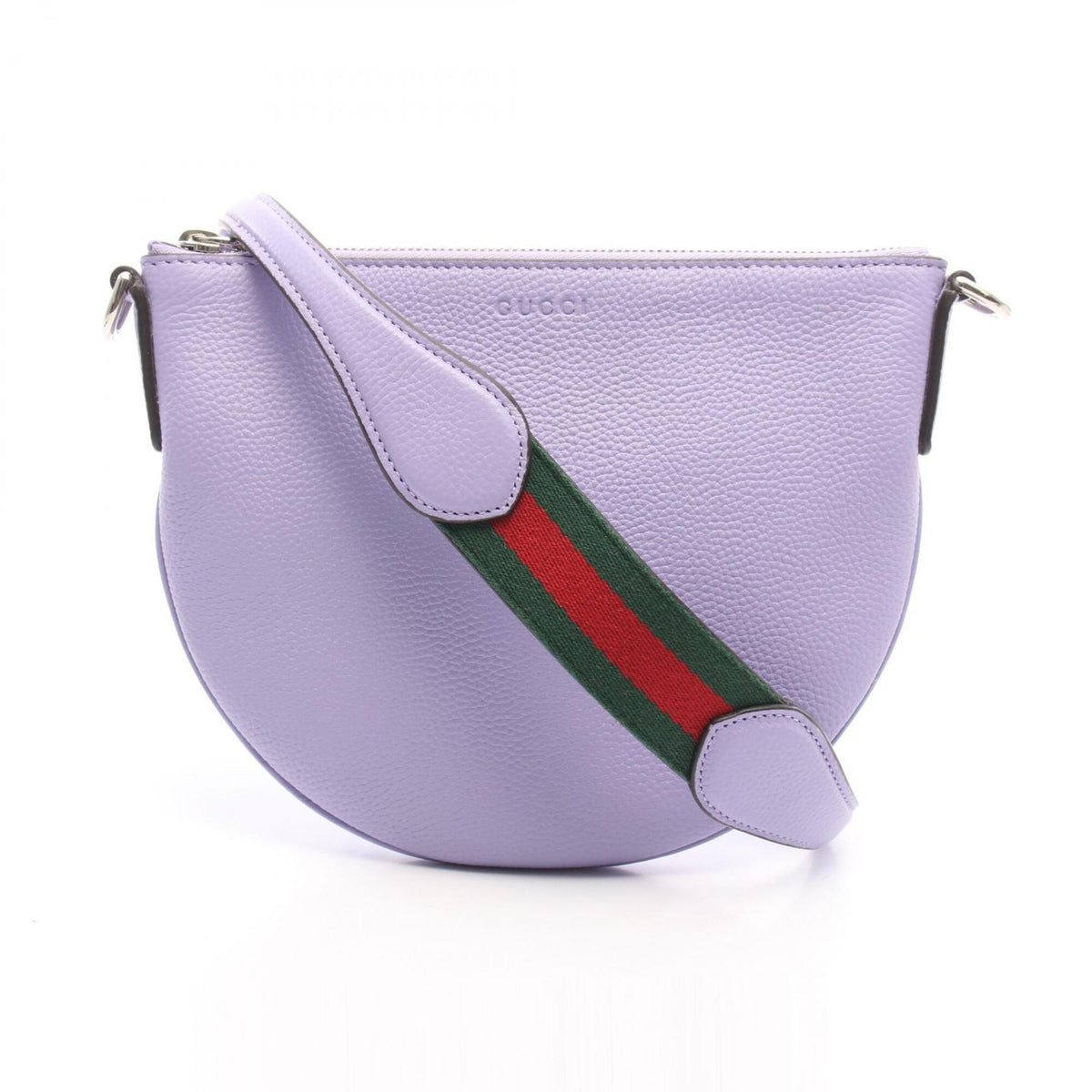 Gucci Purple Leather Handbag Shoulder Bag (Pre-Owned)