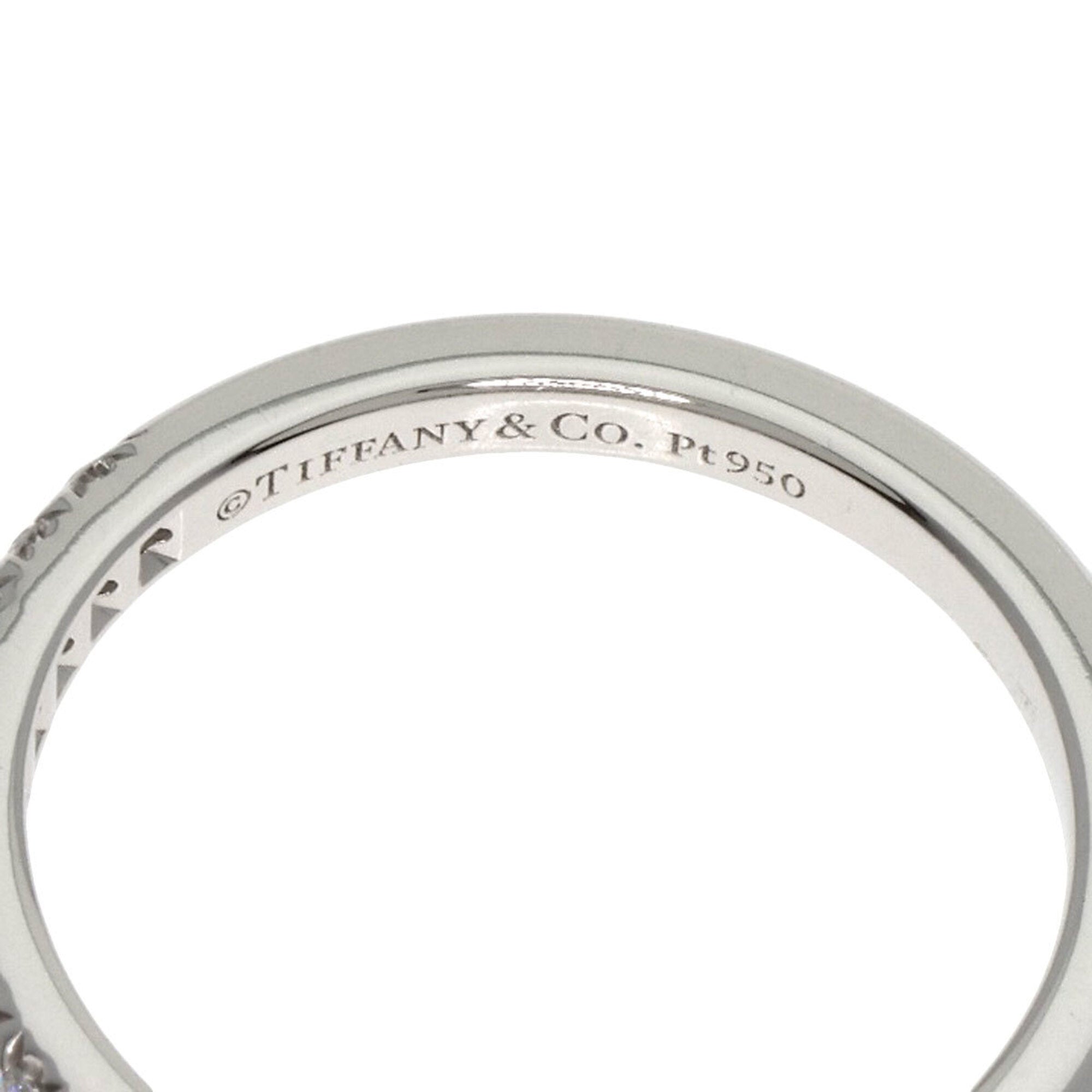 Tiffany Platinum Platinum 950 Band Ring (Pre-Owned)