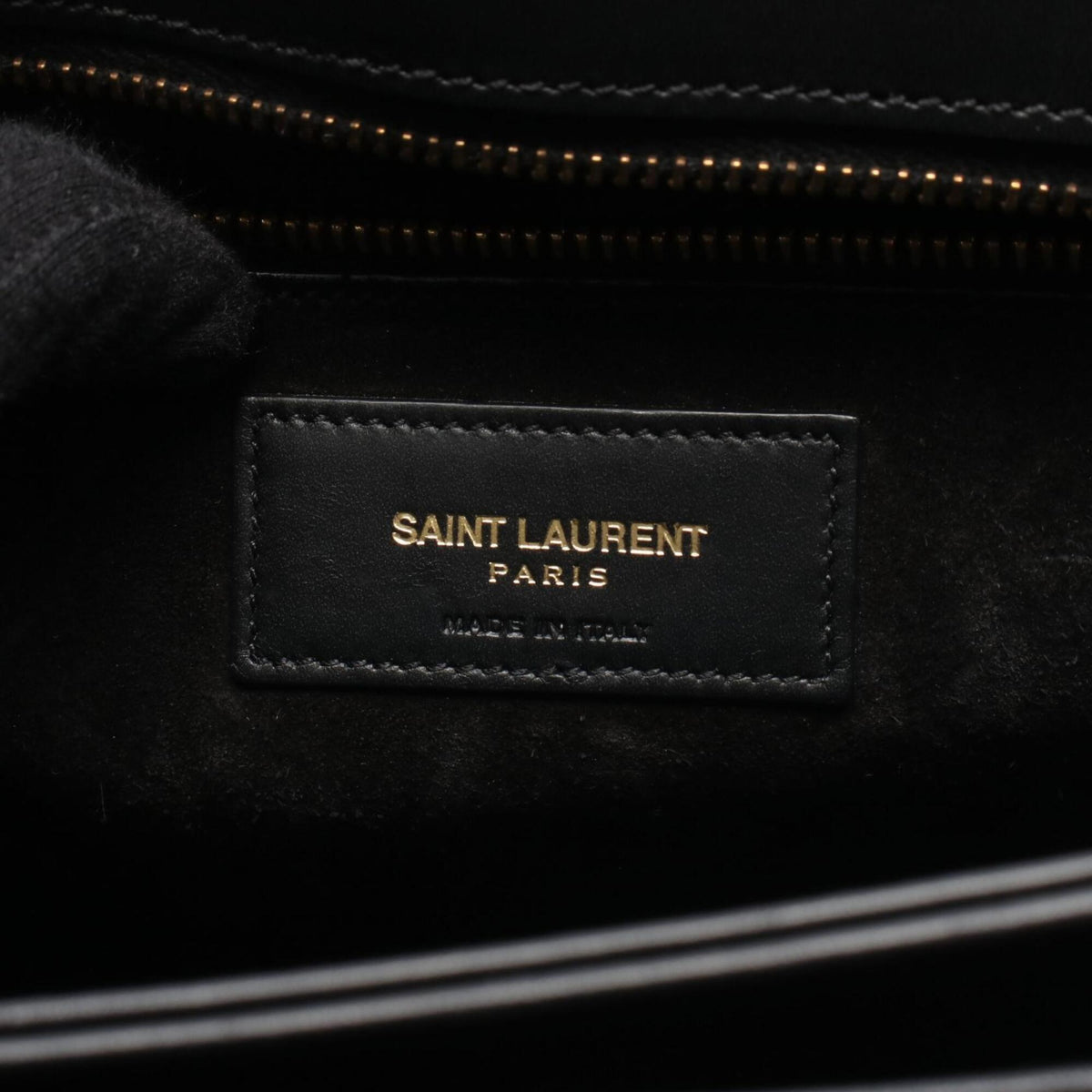 Saint Laurent Black Leather Handbag Shoulder Bag (Pre-Owned)
