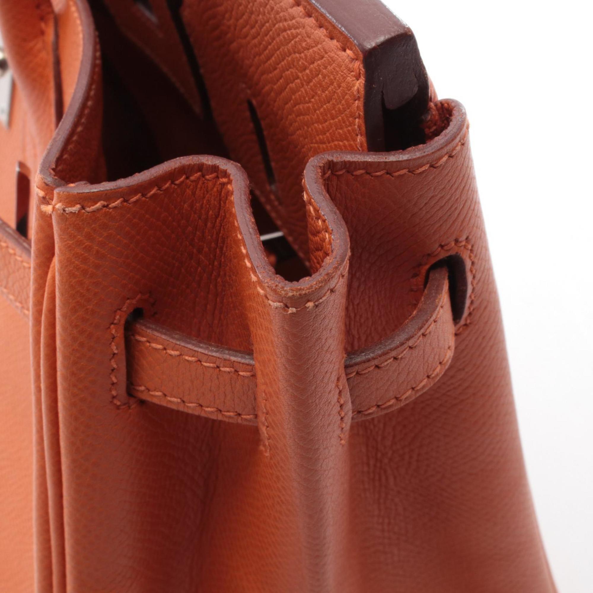 Hermes Orange Epsom Leather Leather Handbag (Pre-Owned)