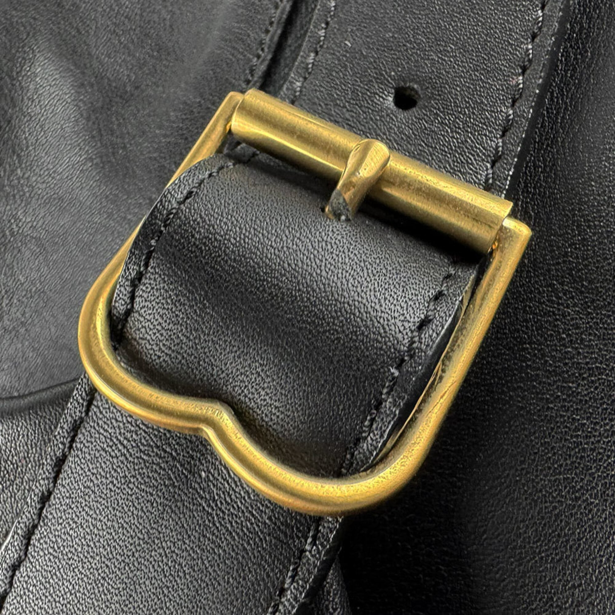 Bally Black Leather Handbag (Pre-Owned)