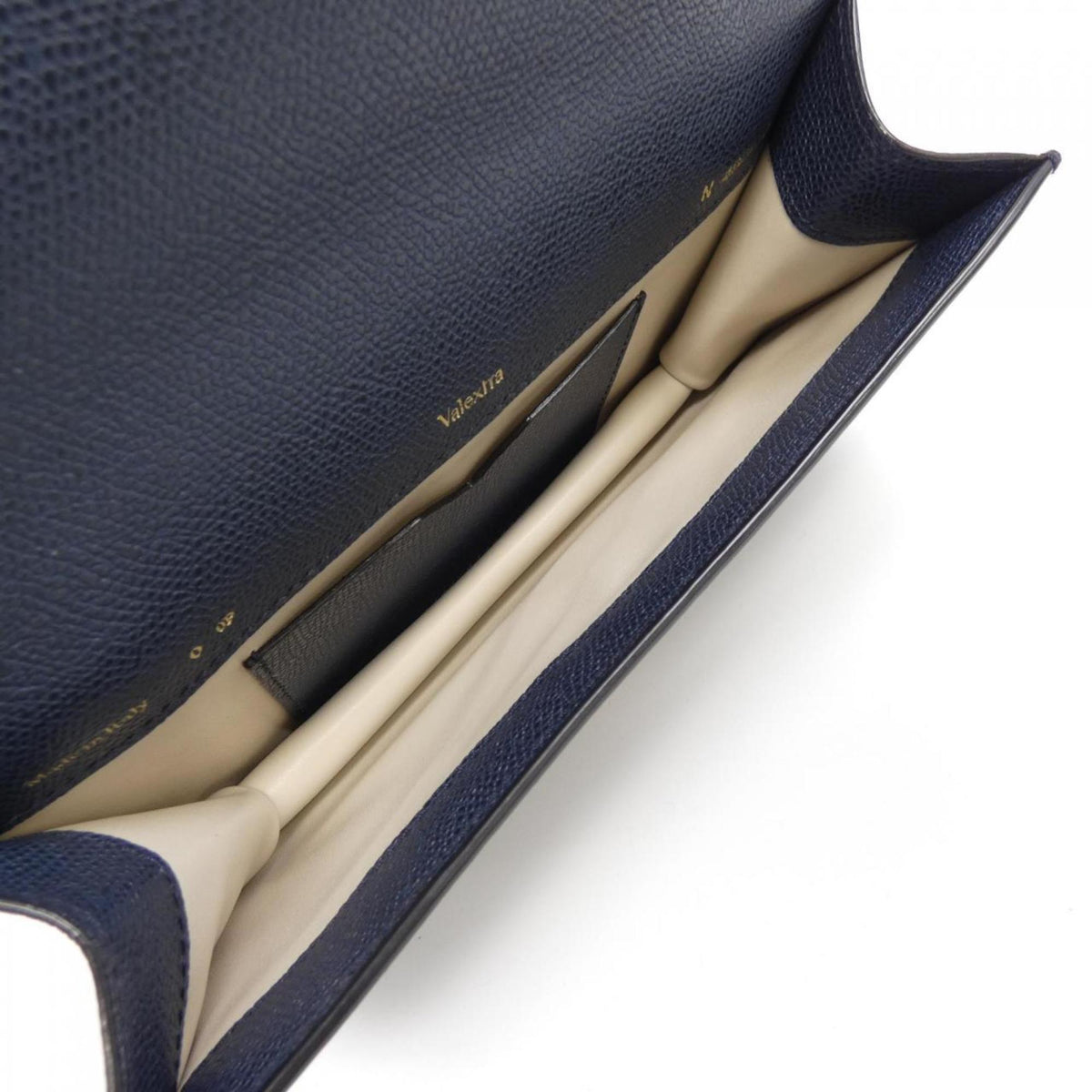 Valextra Navy Leather Handbag (Pre-Owned)