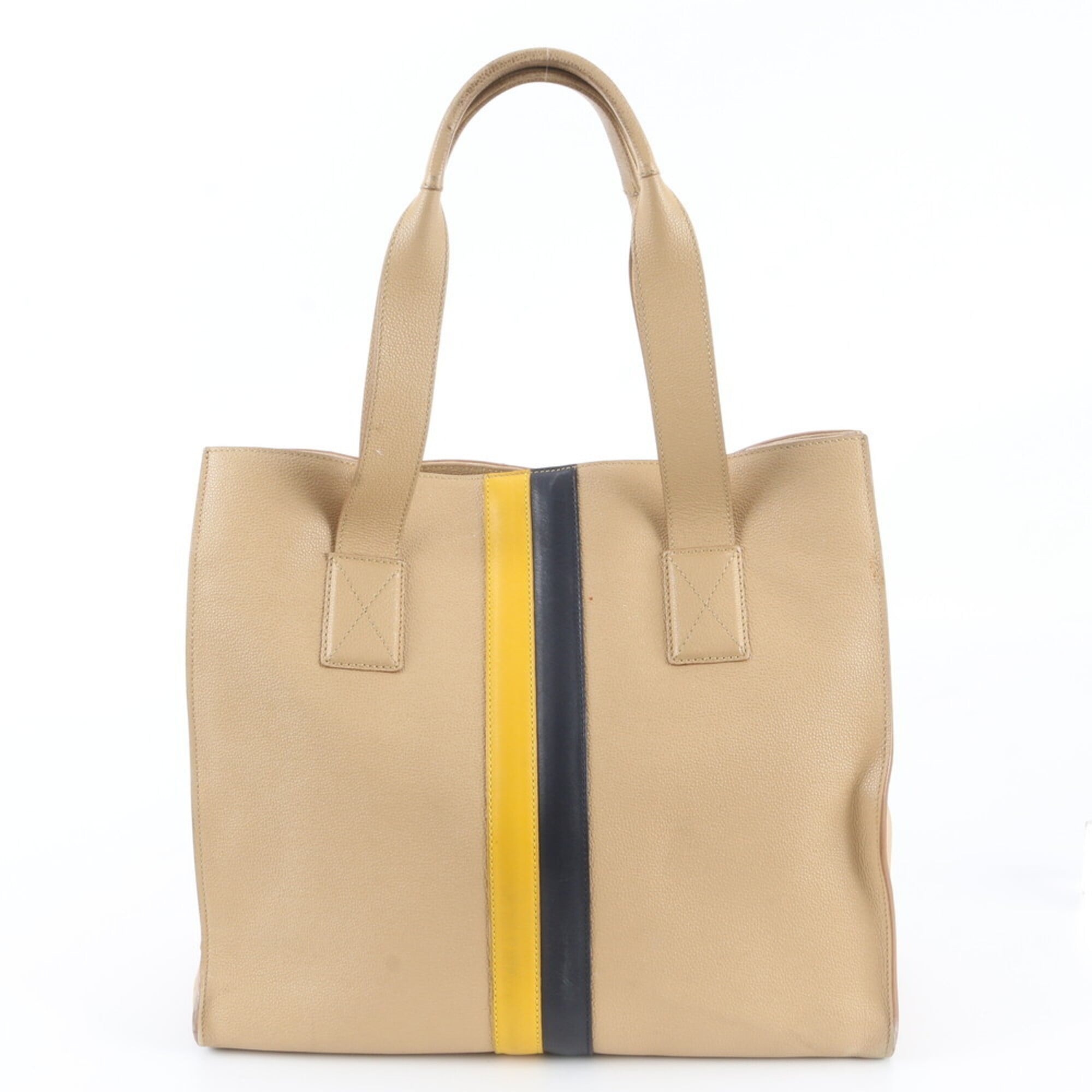 Tod's Beige Leather Handbag Shoulder Bag Tote Bag (Pre-Owned)