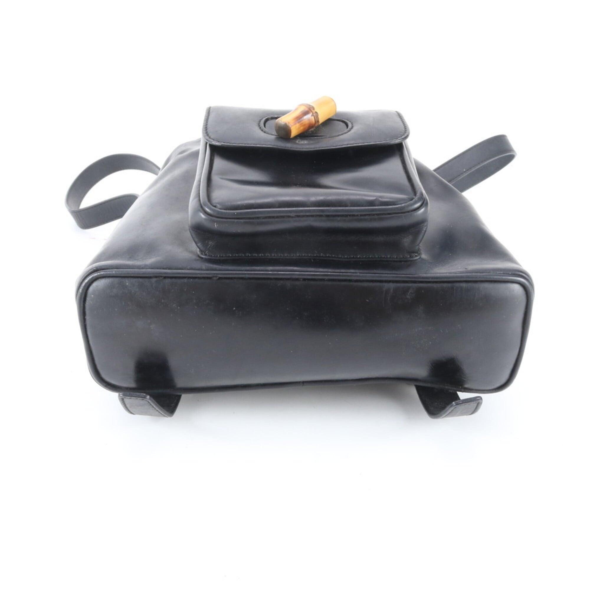 Gucci Black Leather Backpack Shoulder Bag (Pre-Owned)