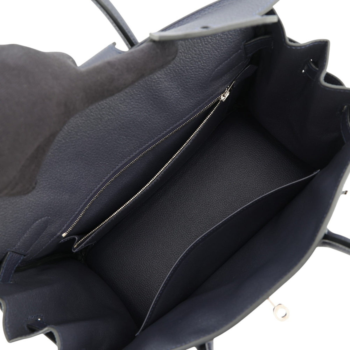 Hermes Blue Nuit Togo Leather Handbag (Pre-Owned)