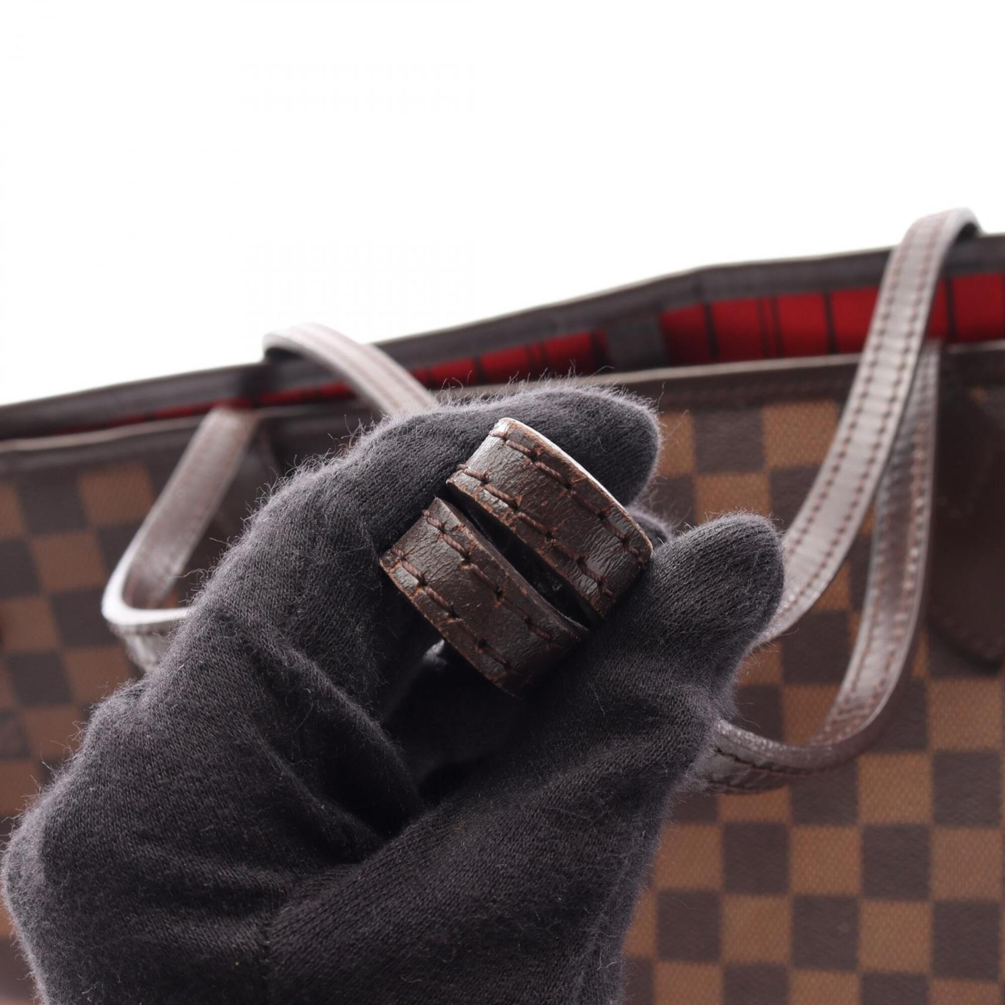 Louis Vuitton Brown Ebene Coated Canvas Leather Handbag Tote Bag (Pre-Owned)