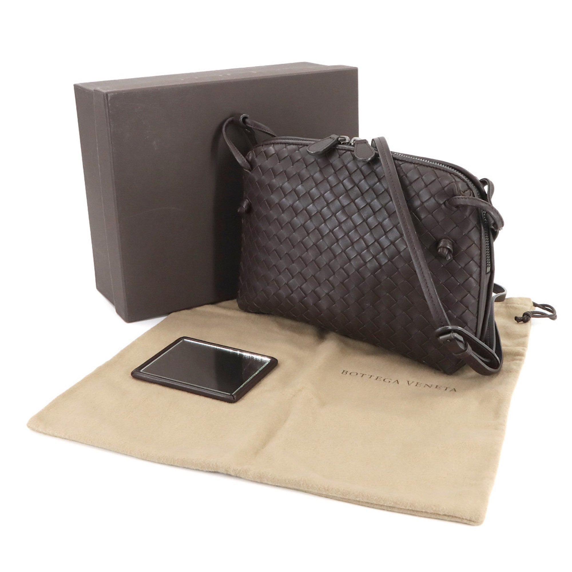 Bottega Veneta Brown Leather Shoulder Bag (Pre-Owned)